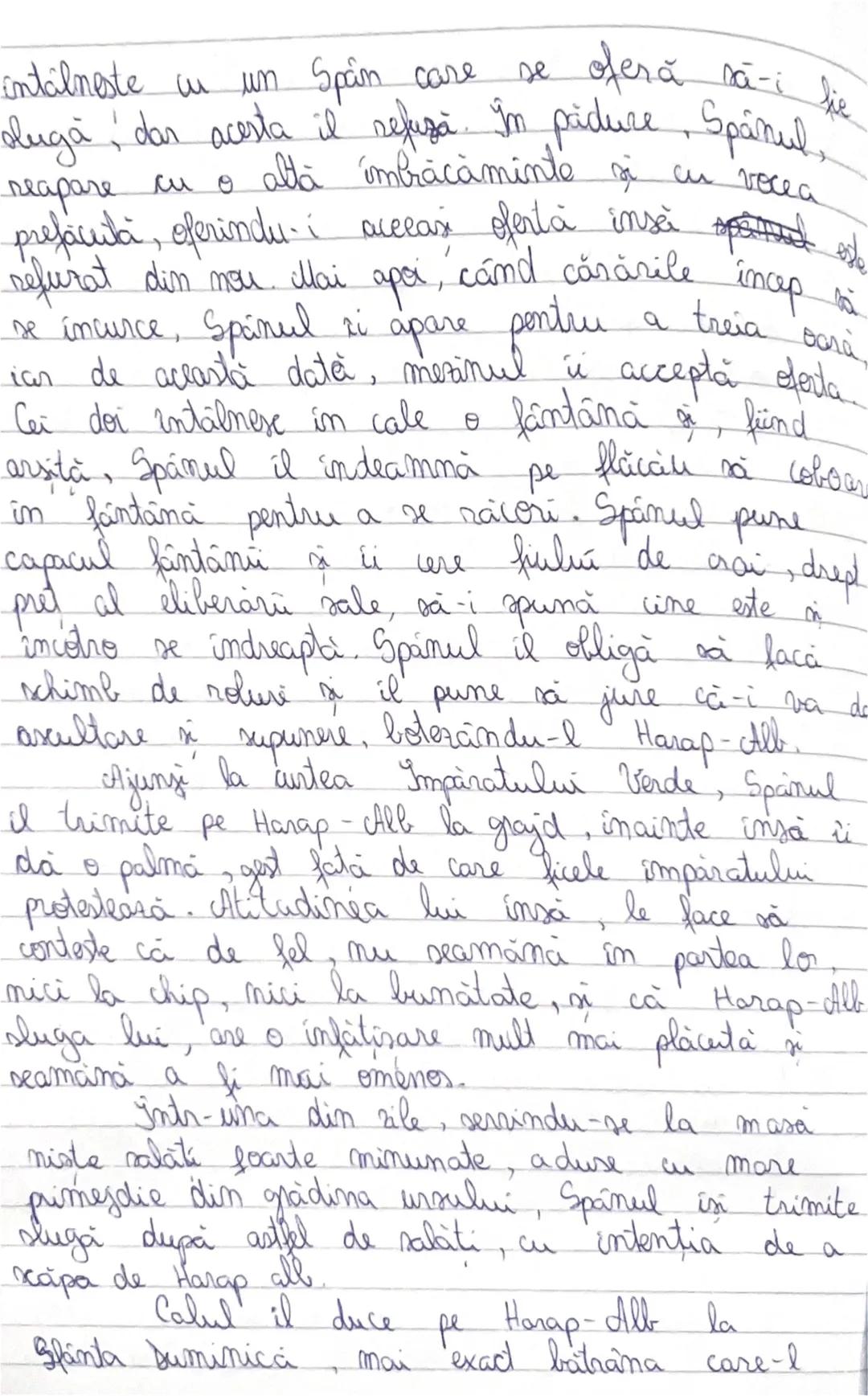 Povestea lui Harap Alb
de Ion Creangă
POVESTIRE
A fost odată un crai bătrân care avea
trei feciori. Intr-o tară îndepărtată, el avea un
fra