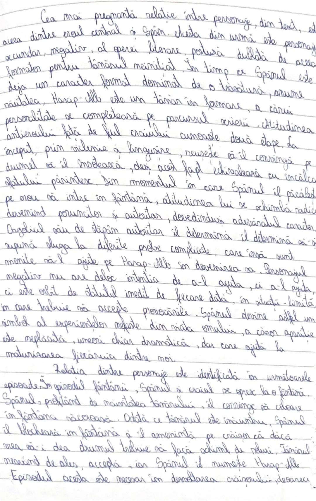 Relatia dintre două personaje
HA i Spanul
04.10.2024
Basmul Povestea lui Harap-Alb" este un basm cult de
Ion Creanga. Acest basom a led publ