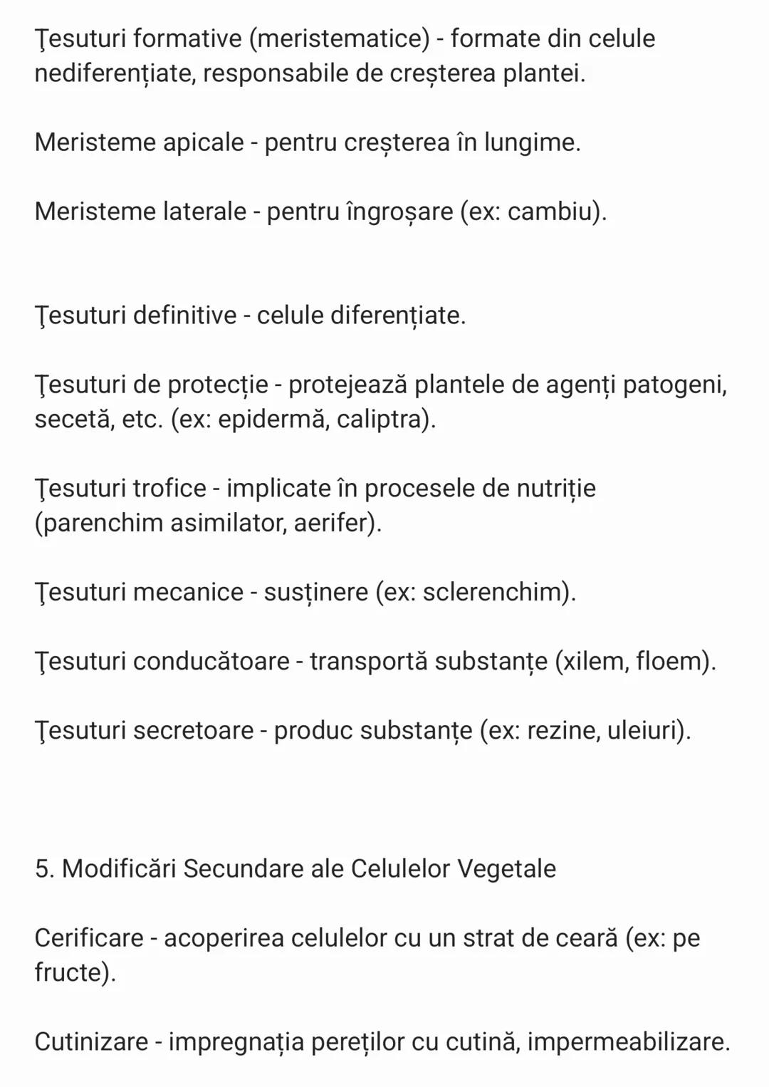 --- OCR Start ---
lată o schematizare a materiei despre celula vegetală și
țesuturile vegetale:
1. Celula Vegetală
Celula vegetală este unit