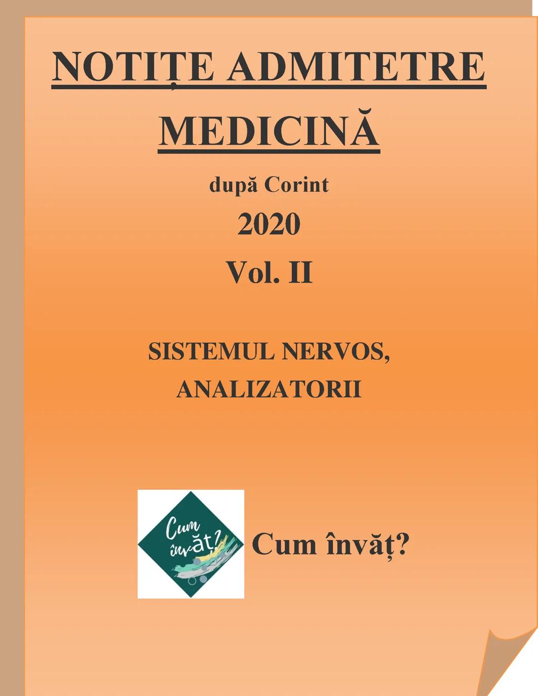 SISTEMUL NERVOS SI ANALOZATORII (dupa corint)
