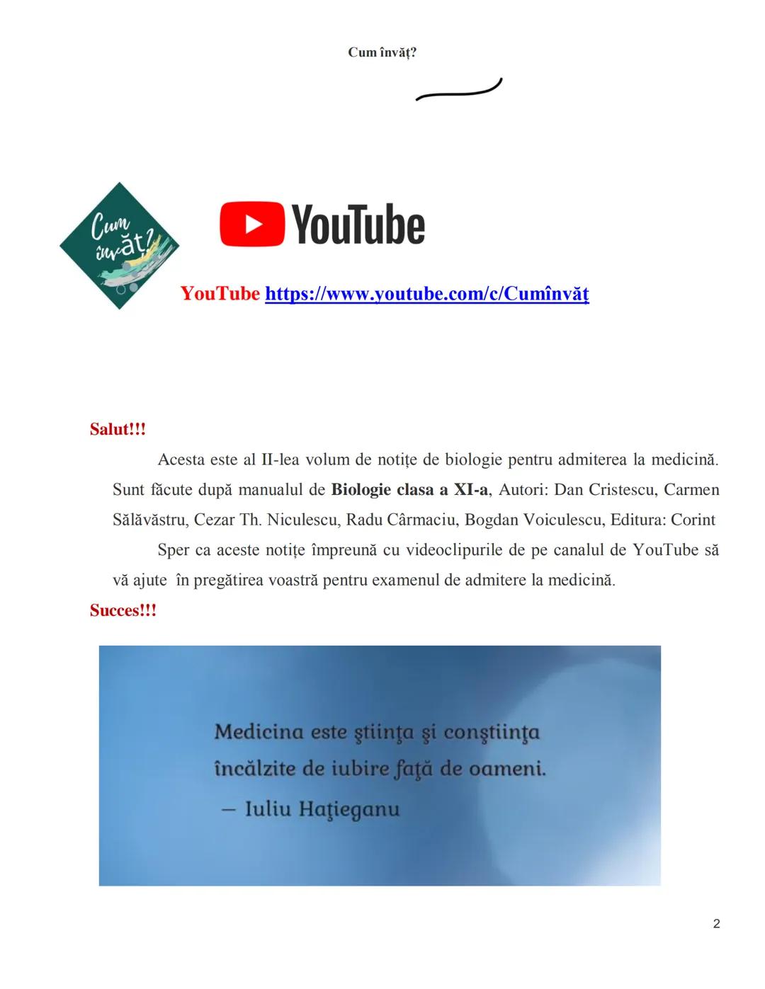 NOTITE ADMITETRE
MEDICINĂ
după Corint
2020
Vol. II
SISTEMUL NERVOS,
ANALIZATORII
Cum
invat?
Cum învăț? Cum
vat?
Cum învăţ?
YouTube
YouTube h