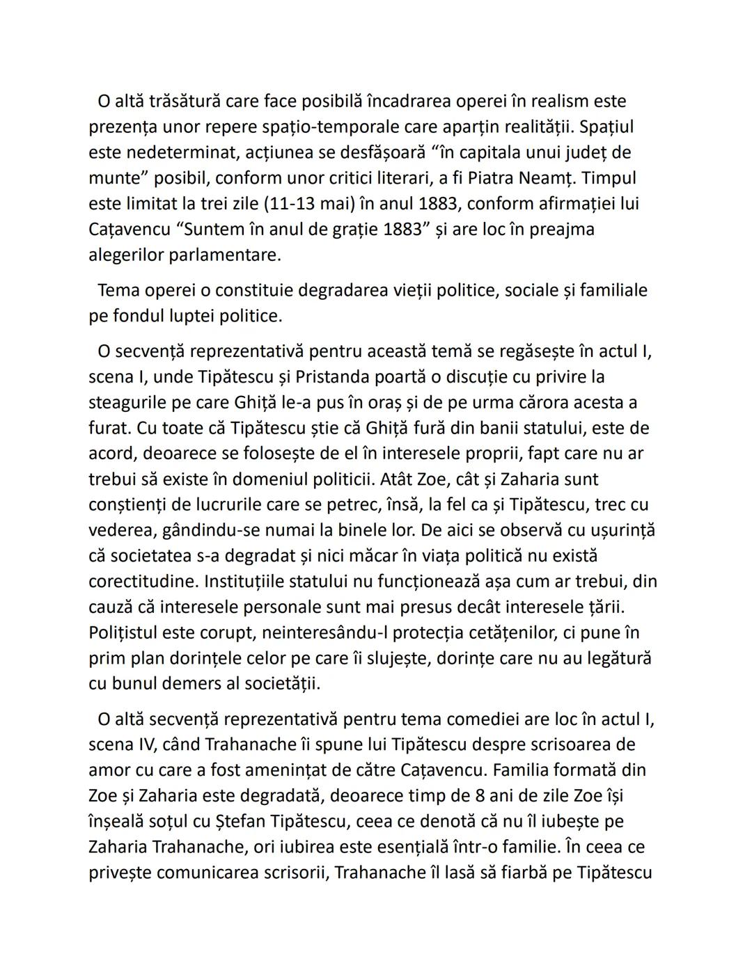 # "O scrisoare pierdută"
De lon Luca Caragiale
Comedia "O scrisoare pierdută" scrisă de lon Luca Caragiale ilustrează
trista realitate a v
