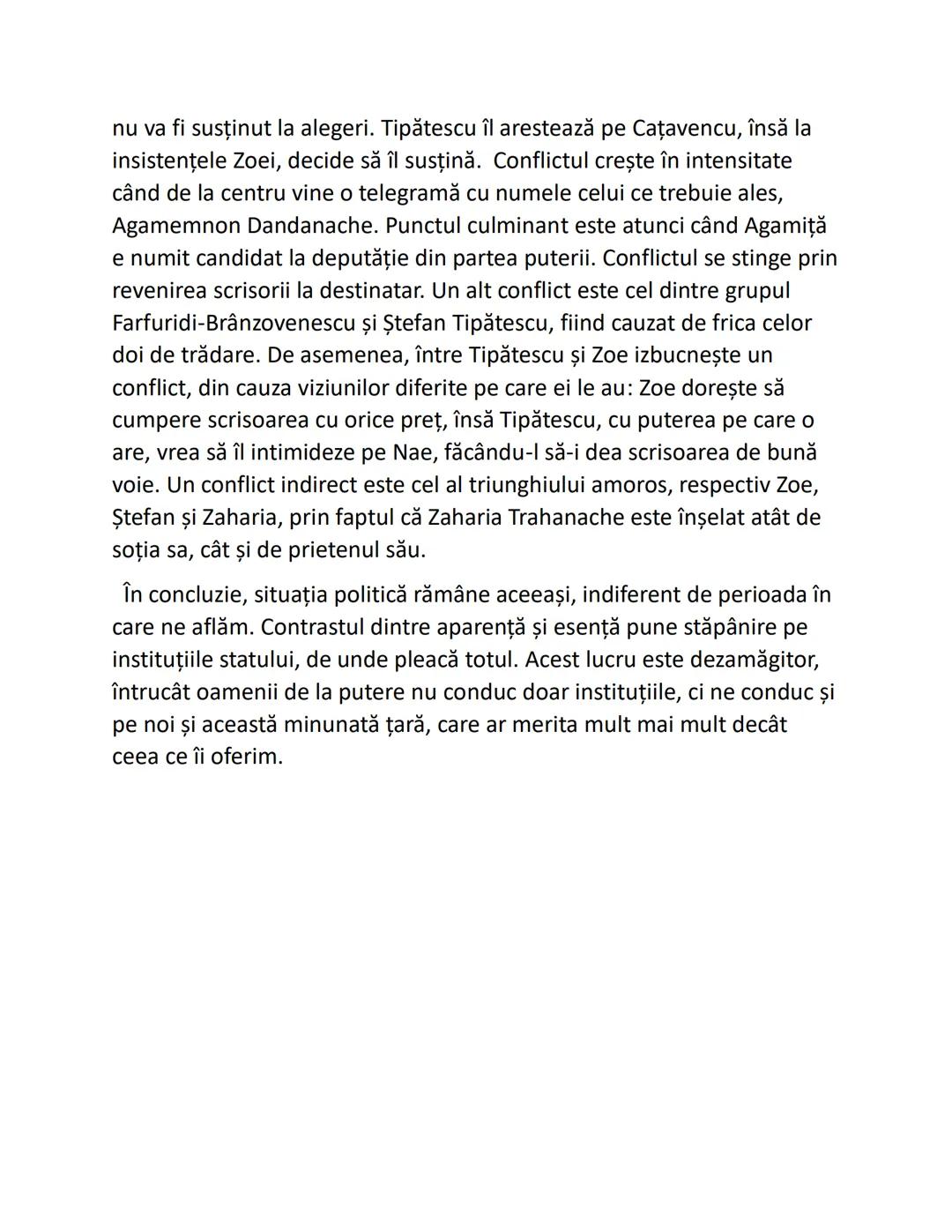# "O scrisoare pierdută"
De lon Luca Caragiale
Comedia "O scrisoare pierdută" scrisă de lon Luca Caragiale ilustrează
trista realitate a v