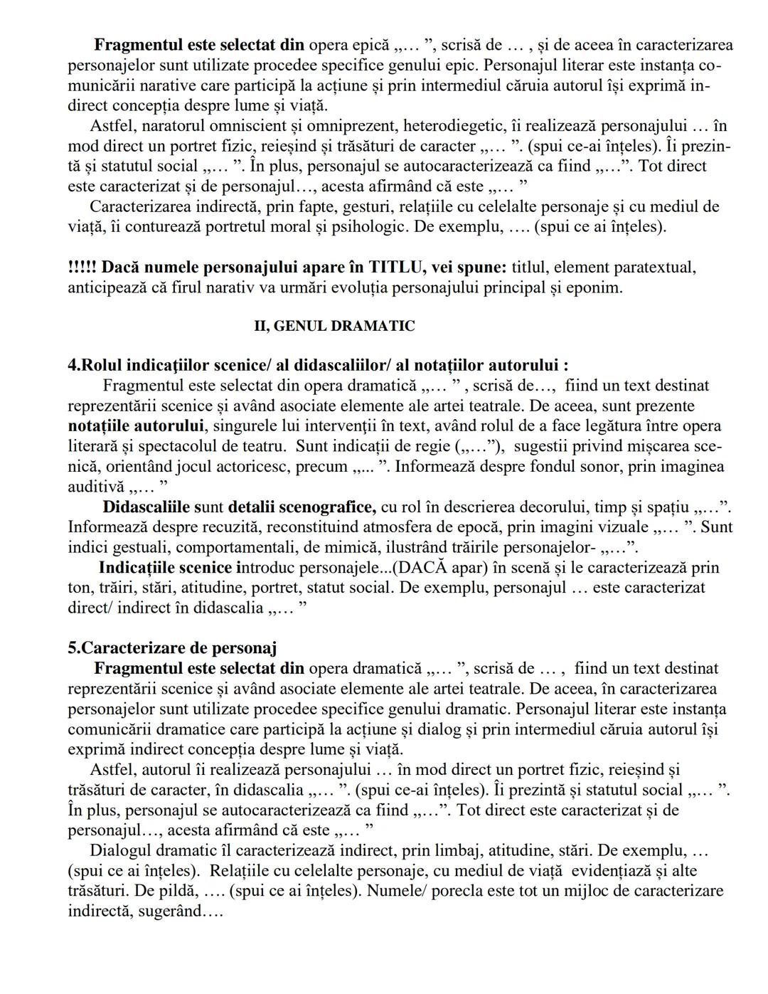 I. GENUL EPIC
1. Perspectiva narativă obiectivă
Perspectiva narativă defineşte punctul de vedere al naratorului, unghiul din care
priveşte
