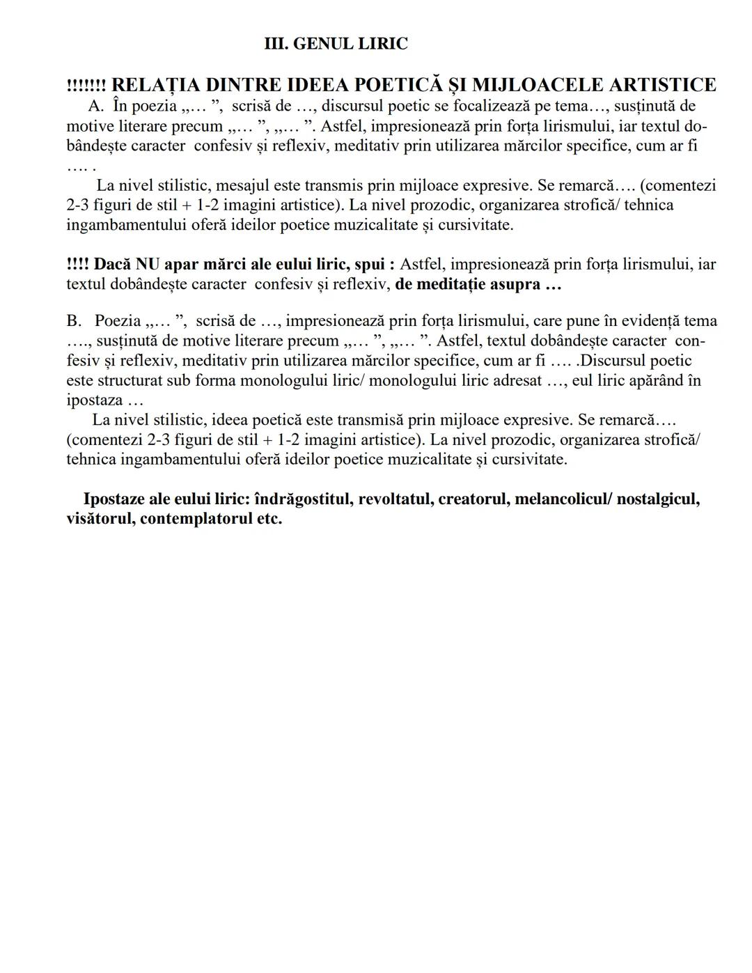 I. GENUL EPIC
1. Perspectiva narativă obiectivă
Perspectiva narativă defineşte punctul de vedere al naratorului, unghiul din care
priveşte