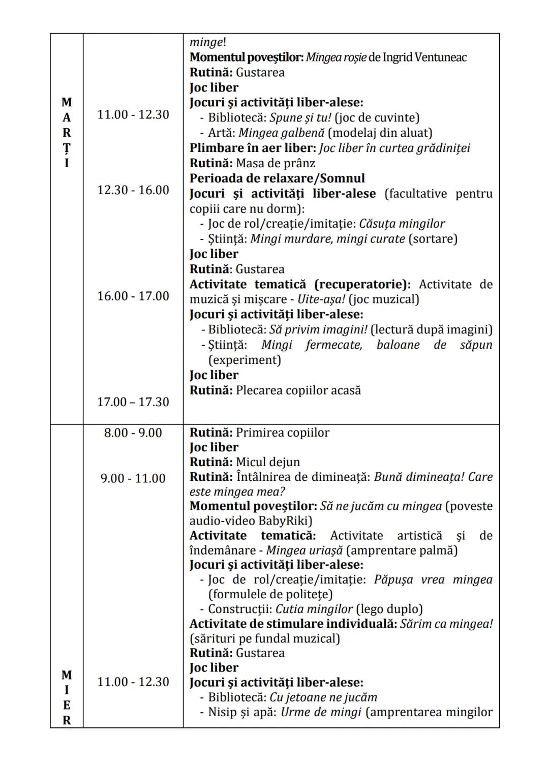 Practici pentru implementarea curriculumului pentru
educaţia timpurie antepreșcolară în România
GHID PRACTIC
pentru
educaţie timpurie
ANTEPR