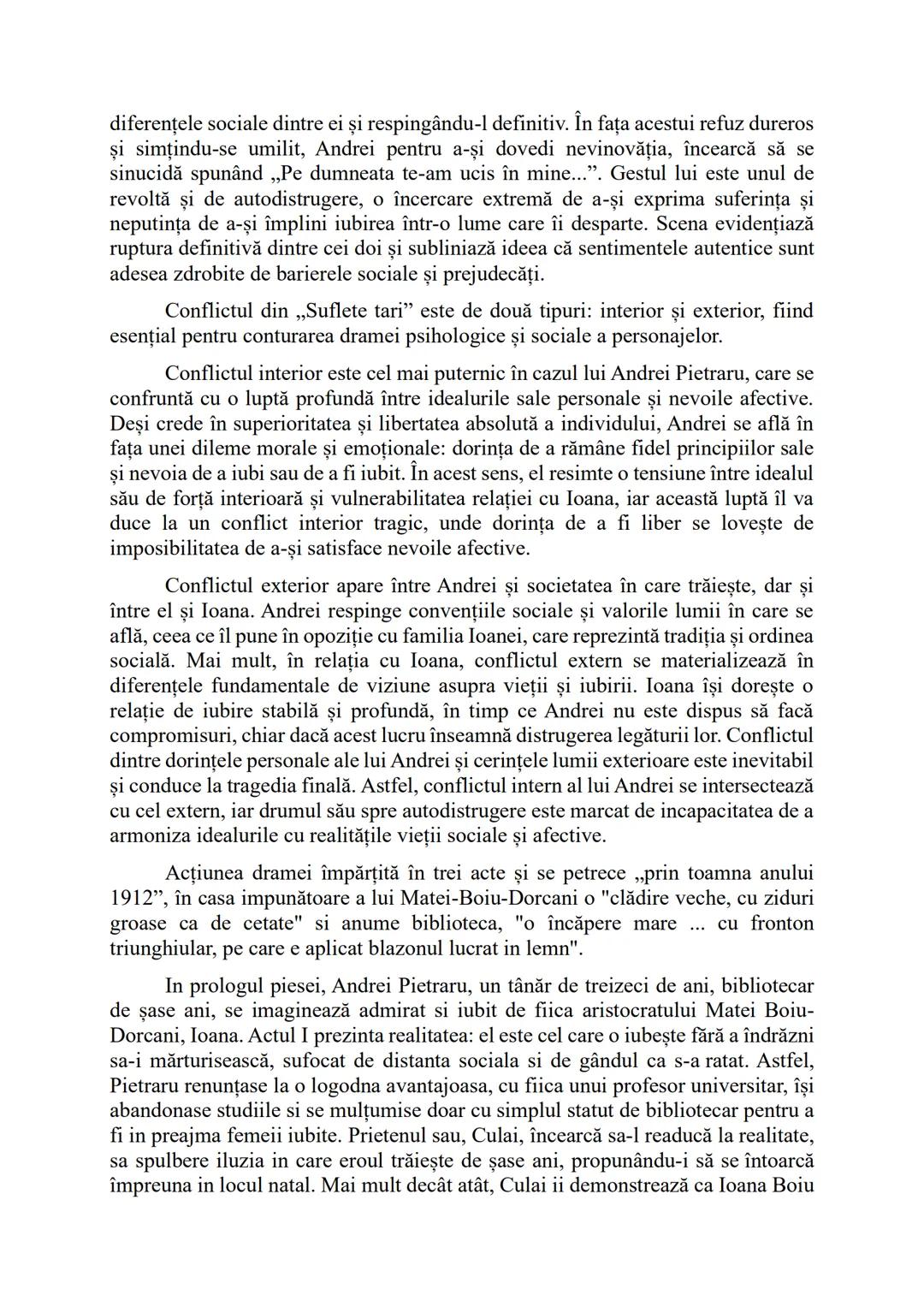 # ,,Suflete tari" (1922/1925), Camil Petrescu
- Particularitățile unei drame -
Reprezentată pe scena Teatrului Naţional din Bucureşti în 1