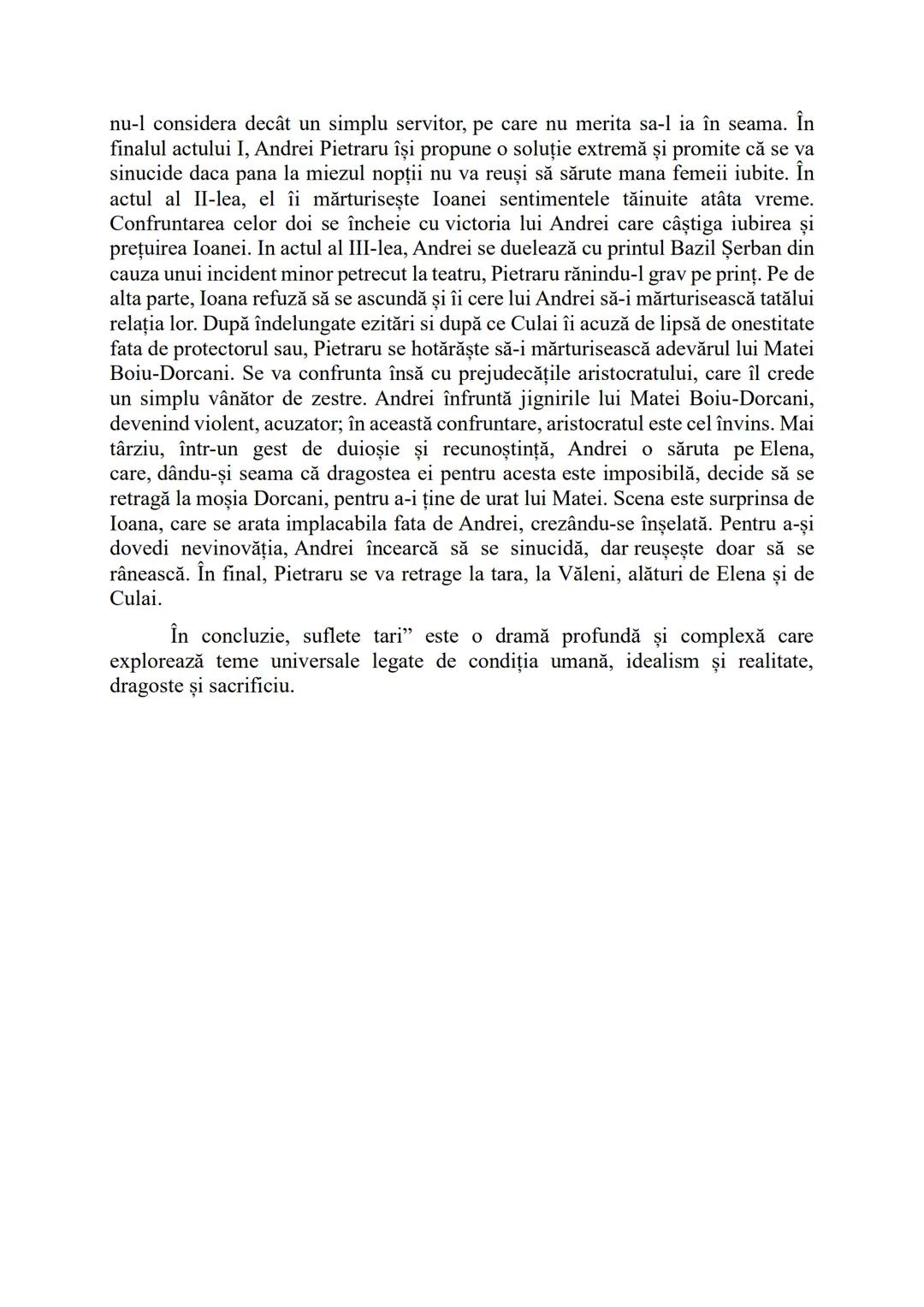 # ,,Suflete tari" (1922/1925), Camil Petrescu
- Particularitățile unei drame -
Reprezentată pe scena Teatrului Naţional din Bucureşti în 1