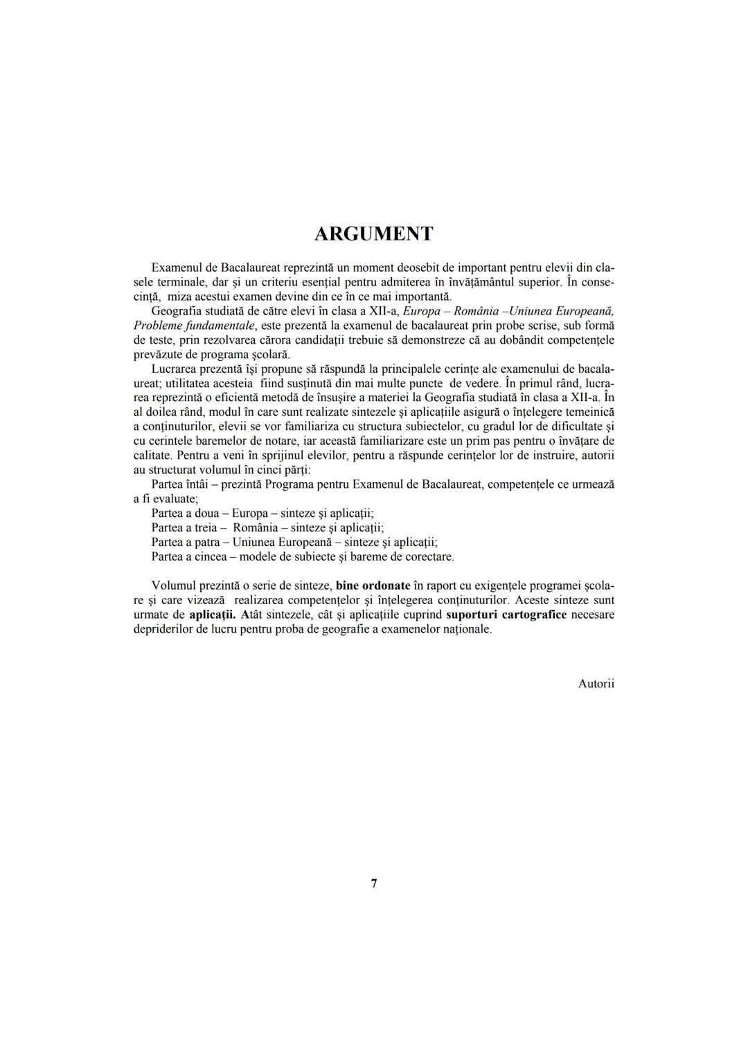 # GEOGRAFIE
•
Ghid de pregătire intensivă
pentru examenul de bacalaureat --- OCR Start ---
Lucrare în conformitate cu programa școlară a e