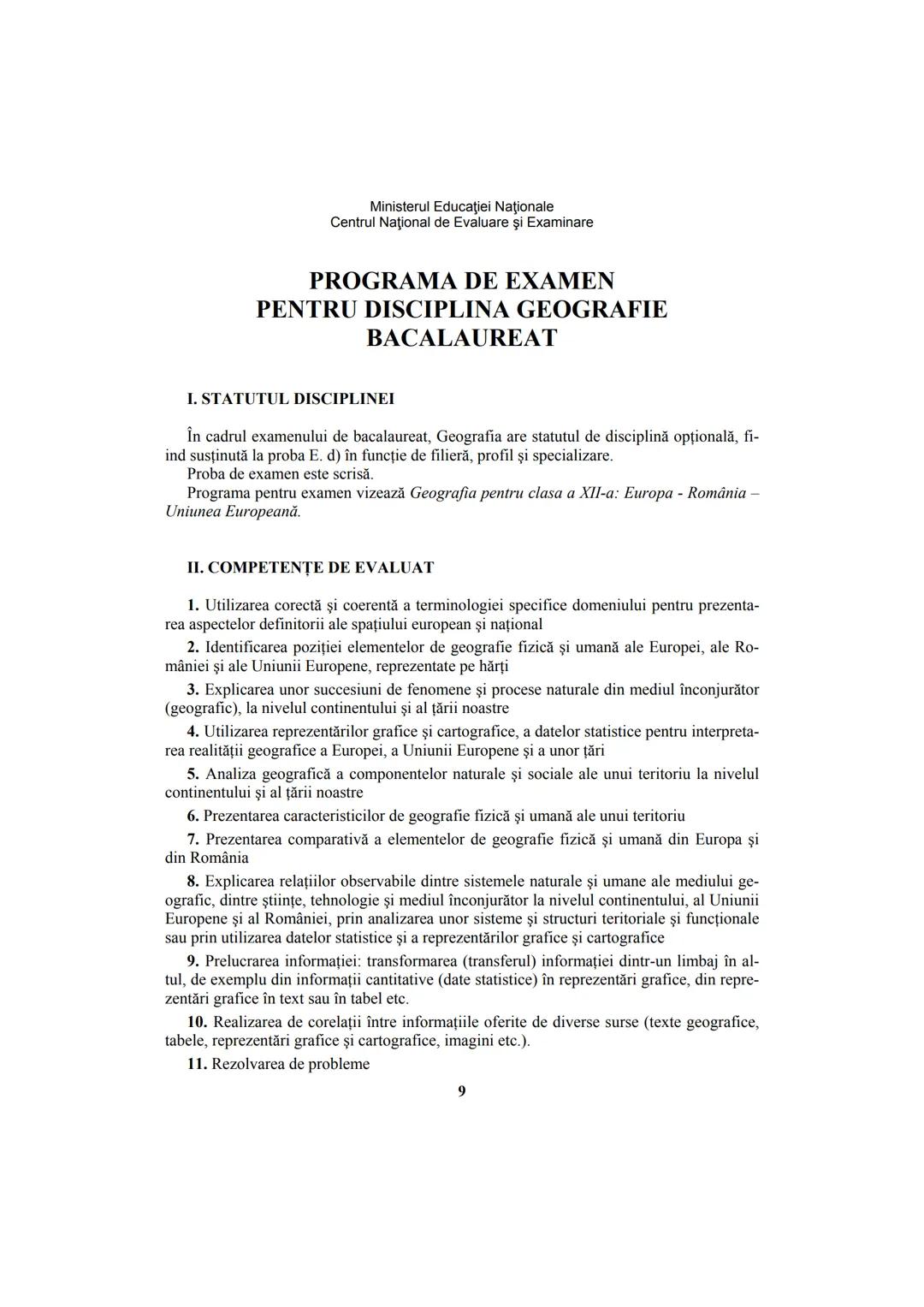 # GEOGRAFIE
•
Ghid de pregătire intensivă
pentru examenul de bacalaureat --- OCR Start ---
Lucrare în conformitate cu programa școlară a e