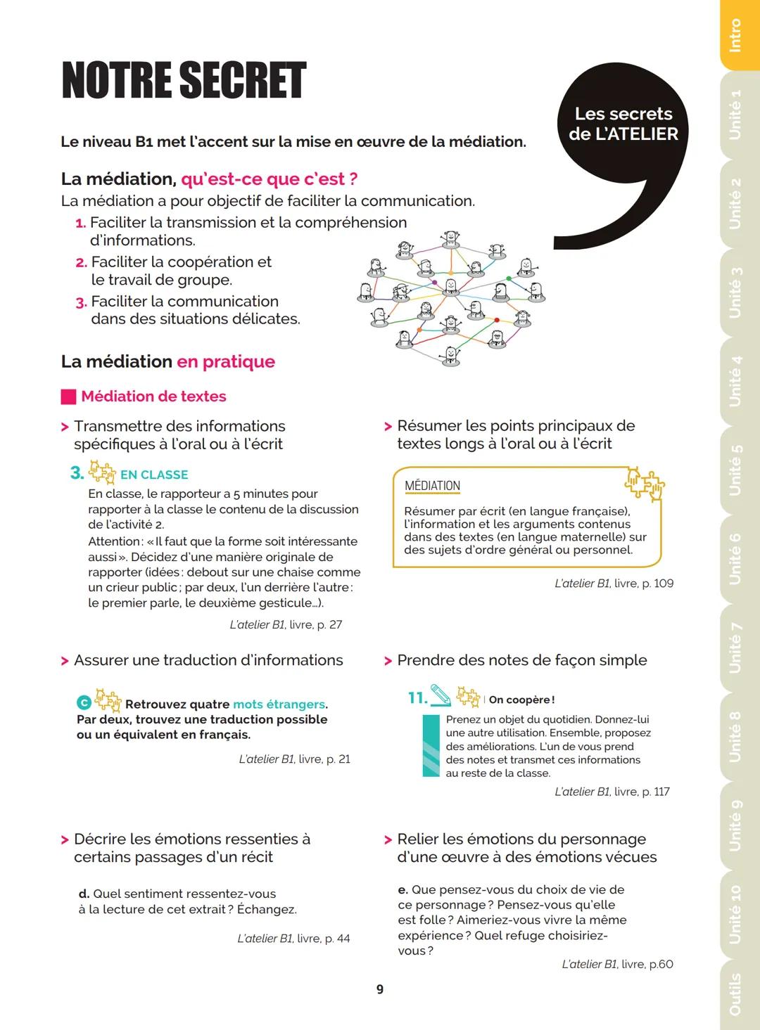 Agir
Coopérer
Apprendre
L'atelier
Méthode
de Français
B1
GUIDE PRATIQUE DE CLASSE
didier
Français Langue Étrangère Agir
Coopérer
Apprendre