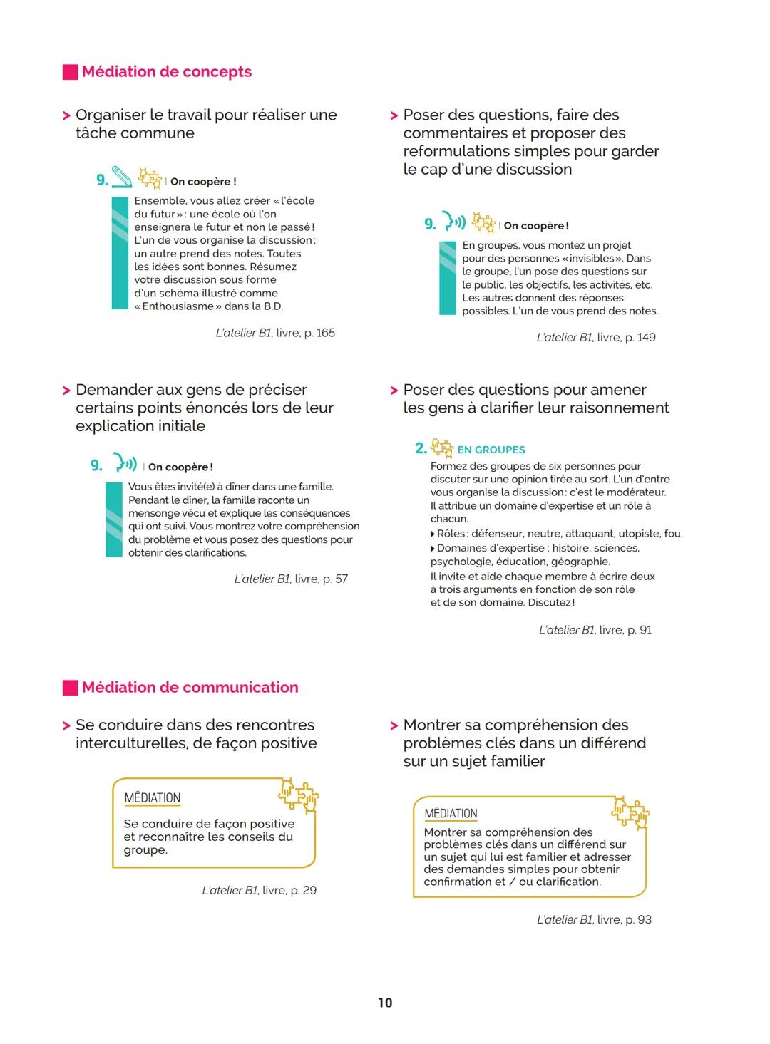 Agir
Coopérer
Apprendre
L'atelier
Méthode
de Français
B1
GUIDE PRATIQUE DE CLASSE
didier
Français Langue Étrangère Agir
Coopérer
Apprendre