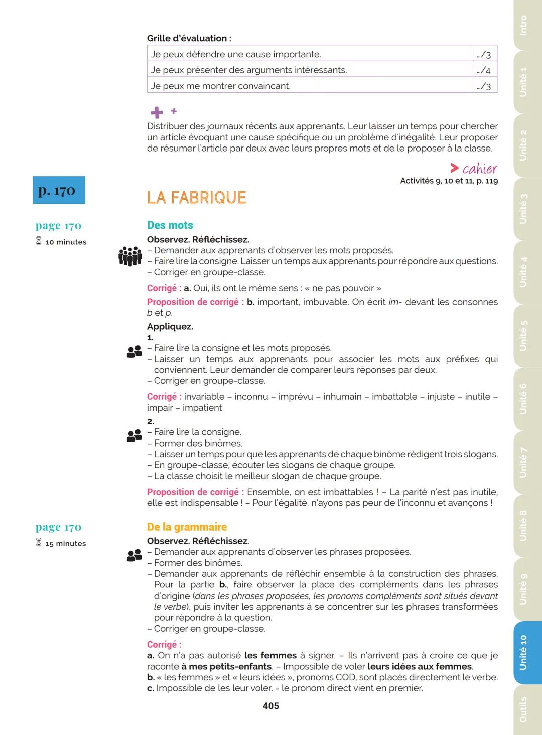 Agir
Coopérer
Apprendre
L'atelier
Méthode
de Français
B1
GUIDE PRATIQUE DE CLASSE
didier
Français Langue Étrangère Agir
Coopérer
Apprendre