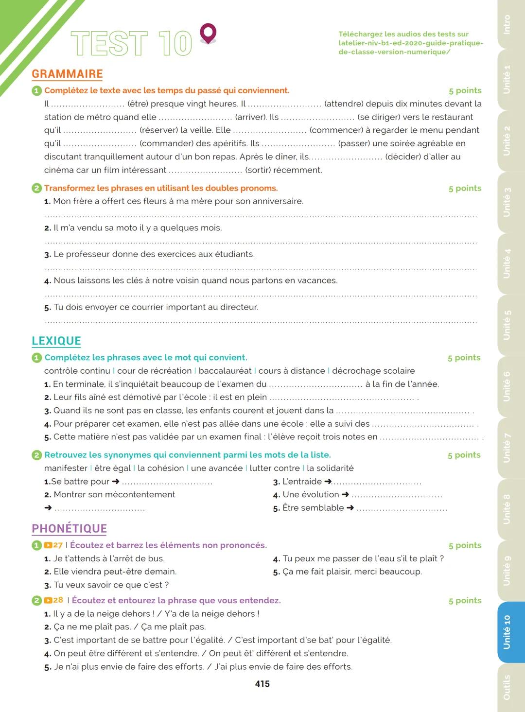 Agir
Coopérer
Apprendre
L'atelier
Méthode
de Français
B1
GUIDE PRATIQUE DE CLASSE
didier
Français Langue Étrangère Agir
Coopérer
Apprendre