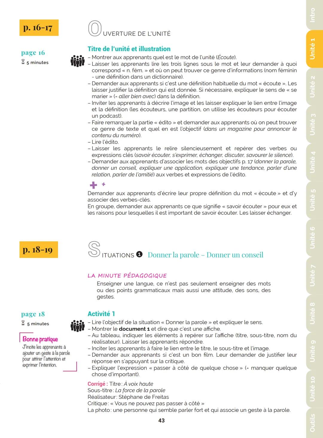 Agir
Coopérer
Apprendre
L'atelier
Méthode
de Français
B1
GUIDE PRATIQUE DE CLASSE
didier
Français Langue Étrangère Agir
Coopérer
Apprendre