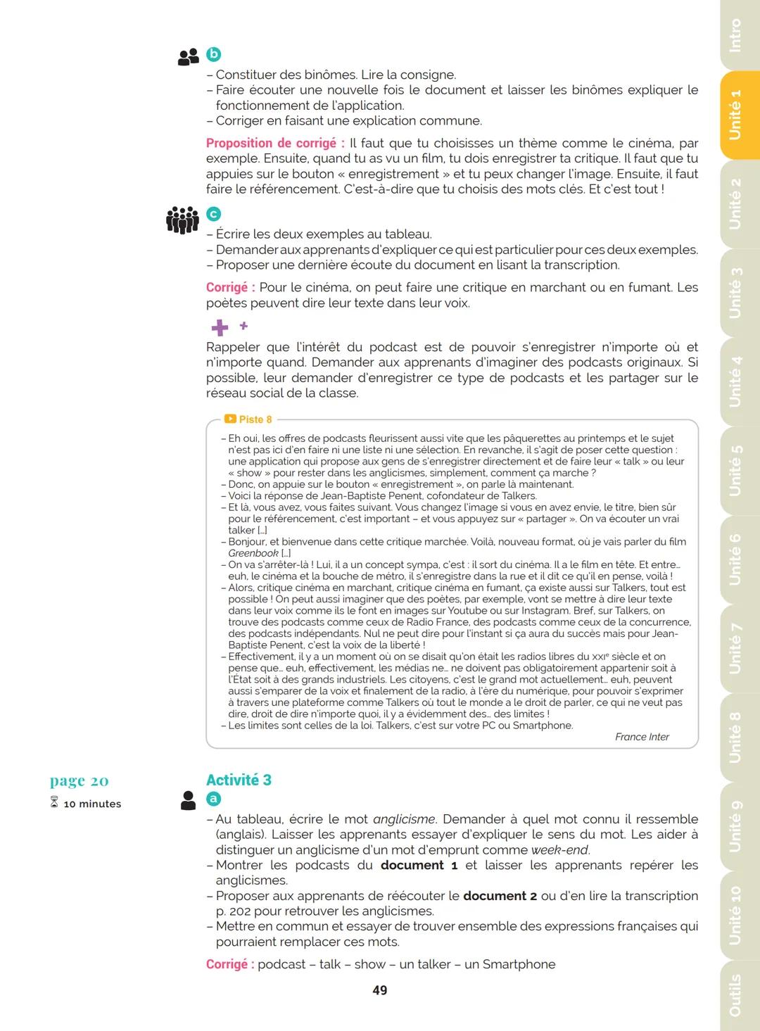 Agir
Coopérer
Apprendre
L'atelier
Méthode
de Français
B1
GUIDE PRATIQUE DE CLASSE
didier
Français Langue Étrangère Agir
Coopérer
Apprendre