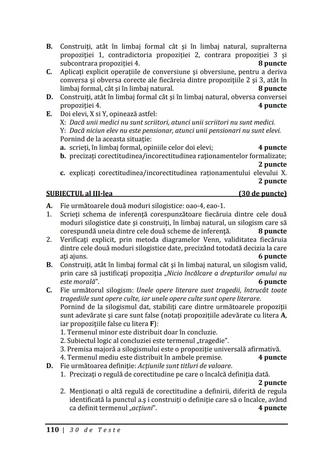 Florin IORGA
Marcel RUS
LOGICĂ, ARGUMENTARE
ȘI COMUNICARE
GHID COMPLET pentru Bacalaureat
➤ Sinteze teoretice
➤ 30 de teste
➤ Bareme şi rezo