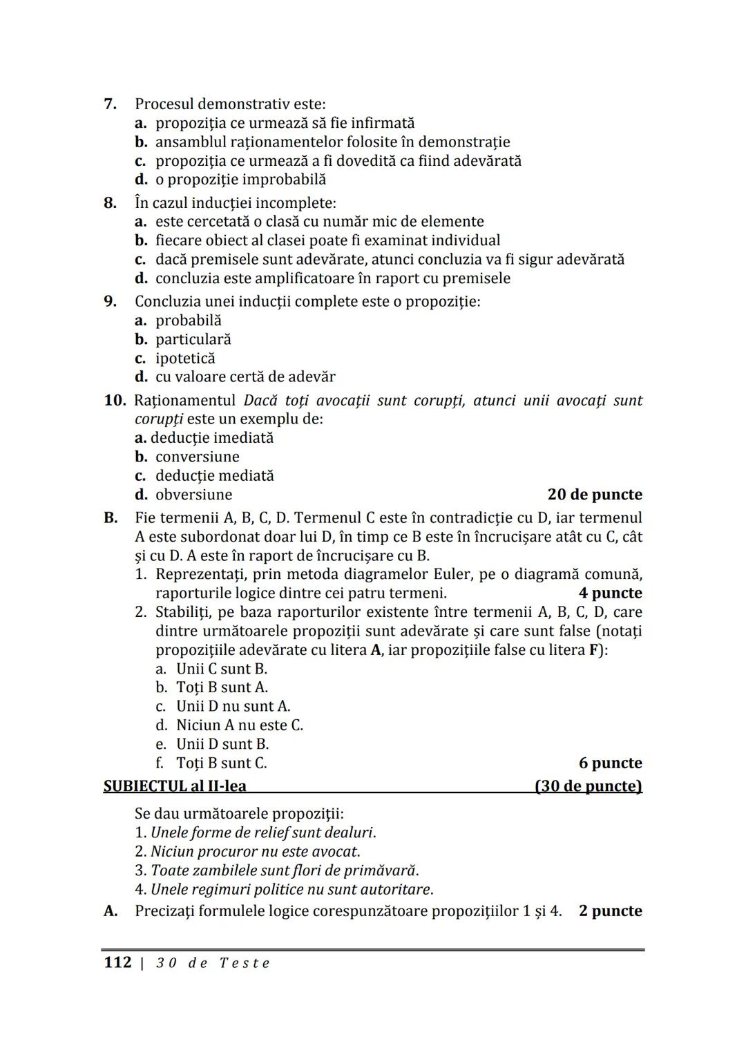 Florin IORGA
Marcel RUS
LOGICĂ, ARGUMENTARE
ȘI COMUNICARE
GHID COMPLET pentru Bacalaureat
➤ Sinteze teoretice
➤ 30 de teste
➤ Bareme şi rezo