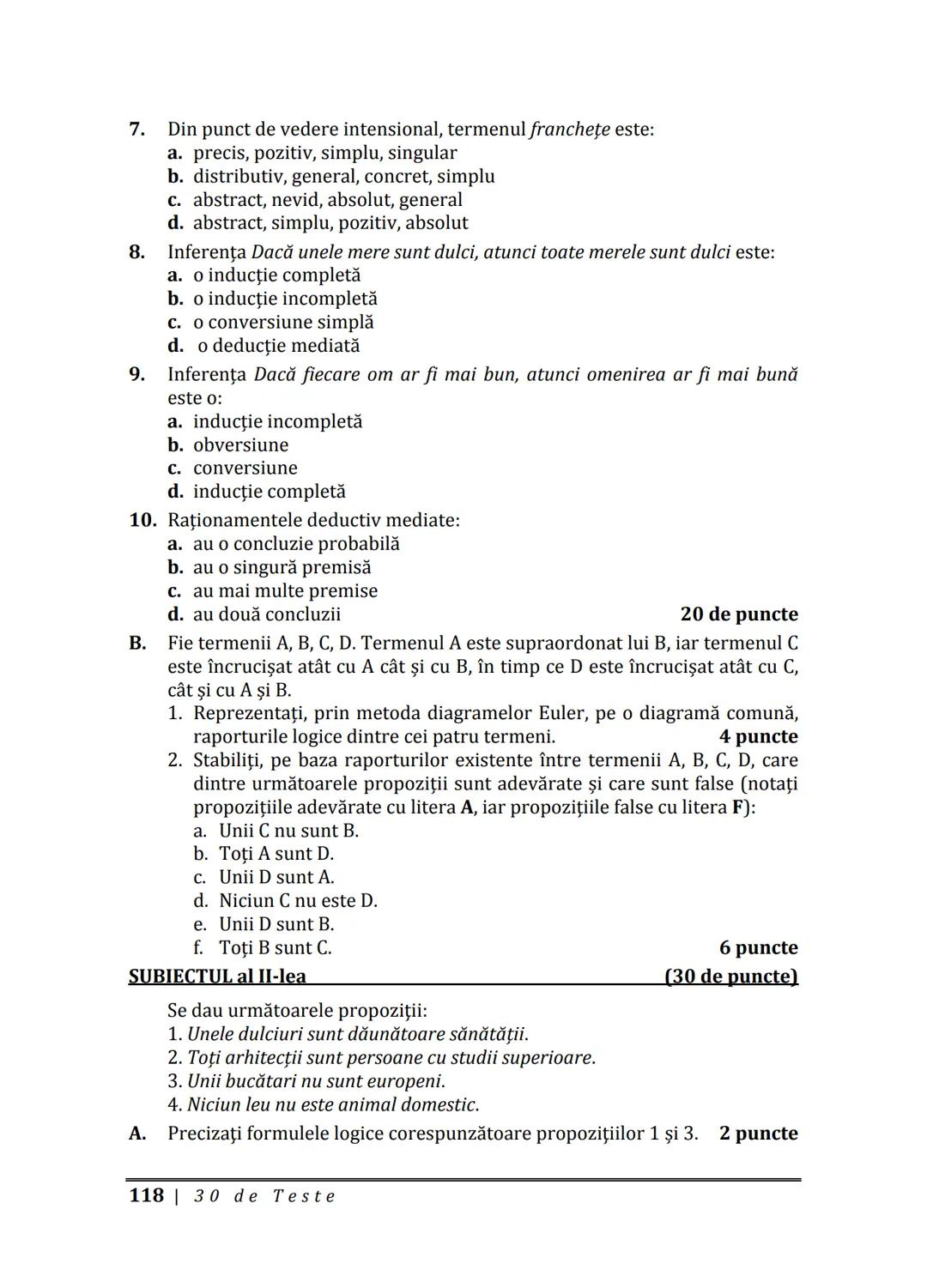 Florin IORGA
Marcel RUS
LOGICĂ, ARGUMENTARE
ȘI COMUNICARE
GHID COMPLET pentru Bacalaureat
➤ Sinteze teoretice
➤ 30 de teste
➤ Bareme şi rezo