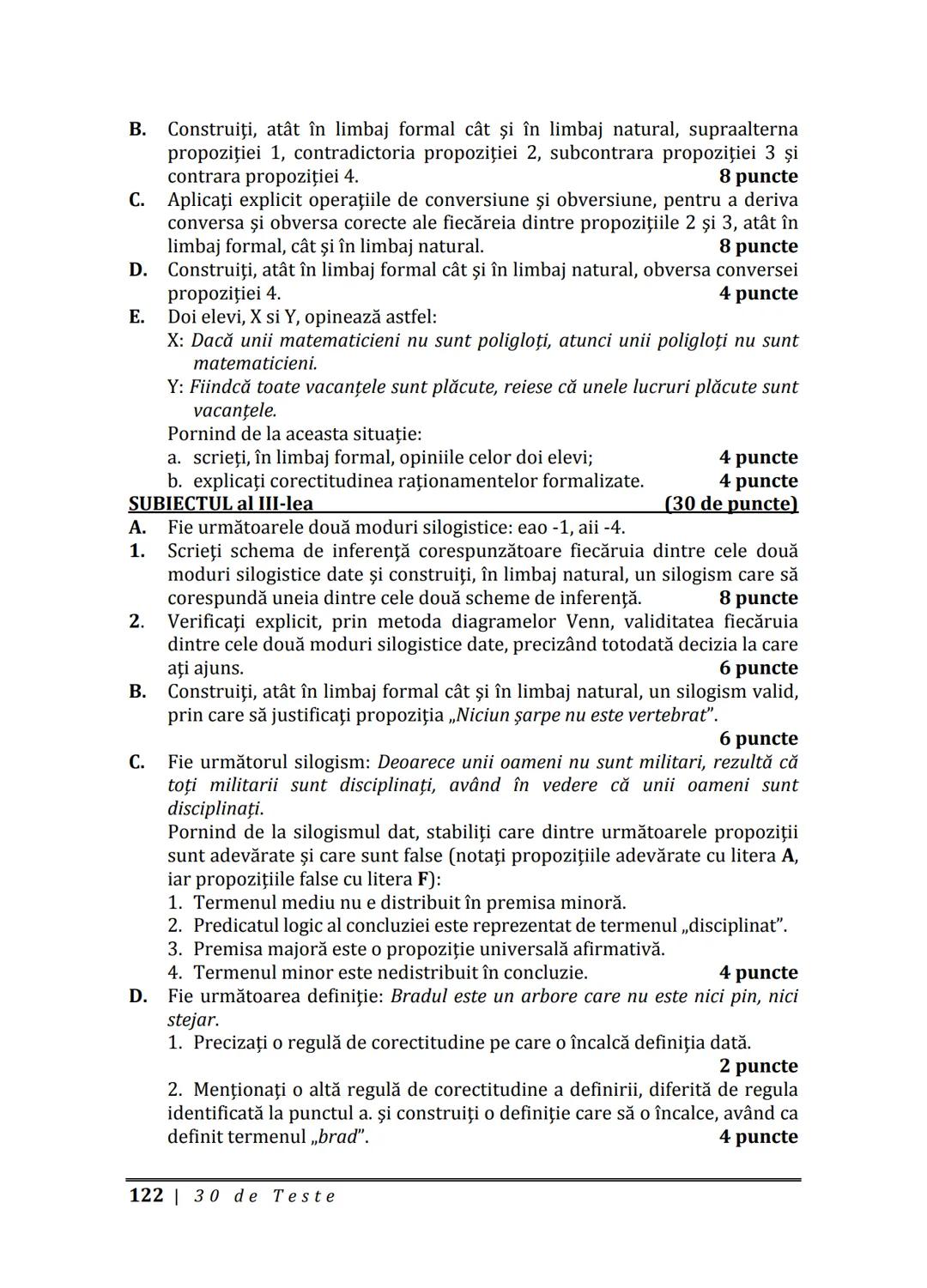 Florin IORGA
Marcel RUS
LOGICĂ, ARGUMENTARE
ȘI COMUNICARE
GHID COMPLET pentru Bacalaureat
➤ Sinteze teoretice
➤ 30 de teste
➤ Bareme şi rezo