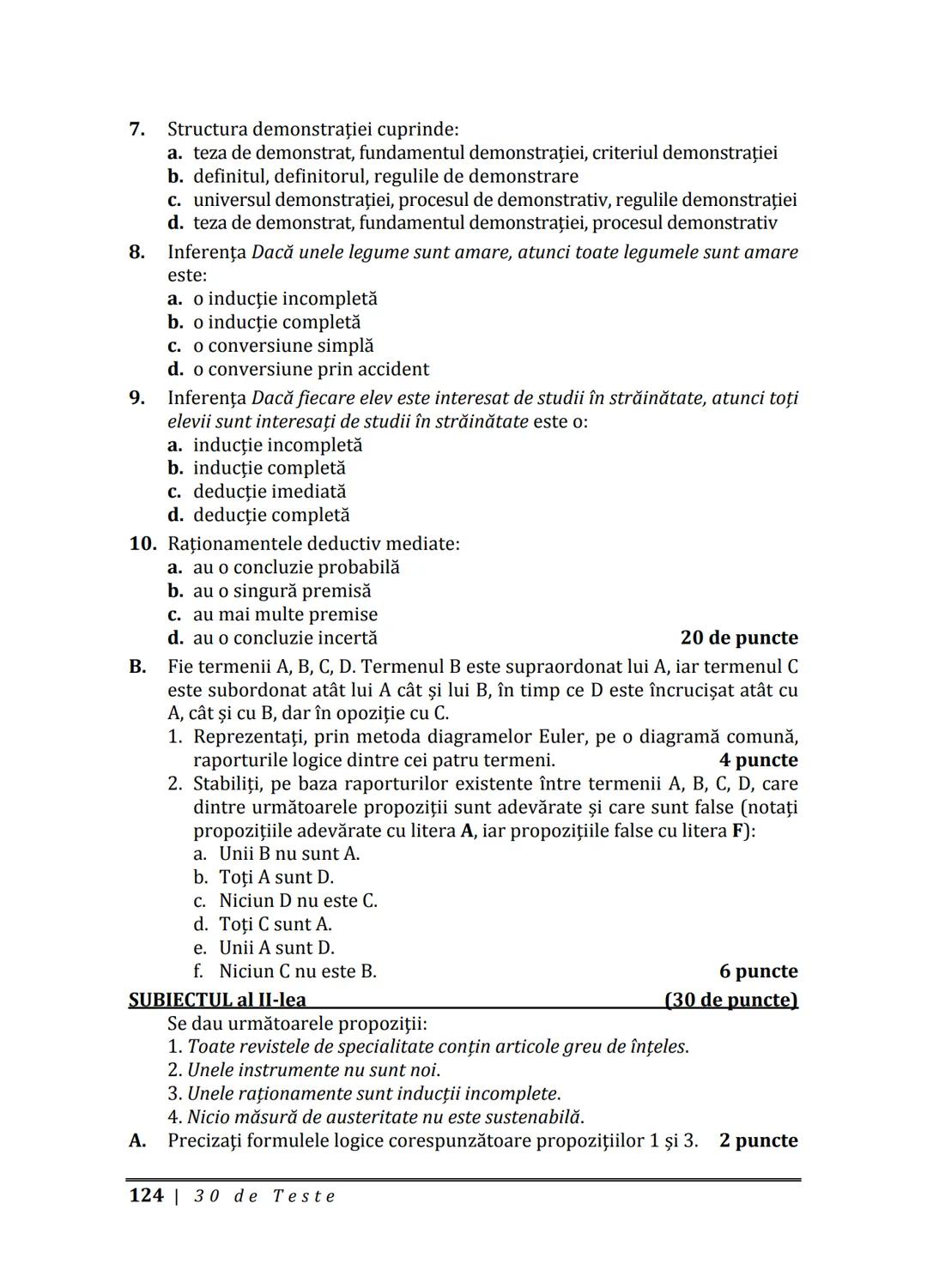 Florin IORGA
Marcel RUS
LOGICĂ, ARGUMENTARE
ȘI COMUNICARE
GHID COMPLET pentru Bacalaureat
➤ Sinteze teoretice
➤ 30 de teste
➤ Bareme şi rezo
