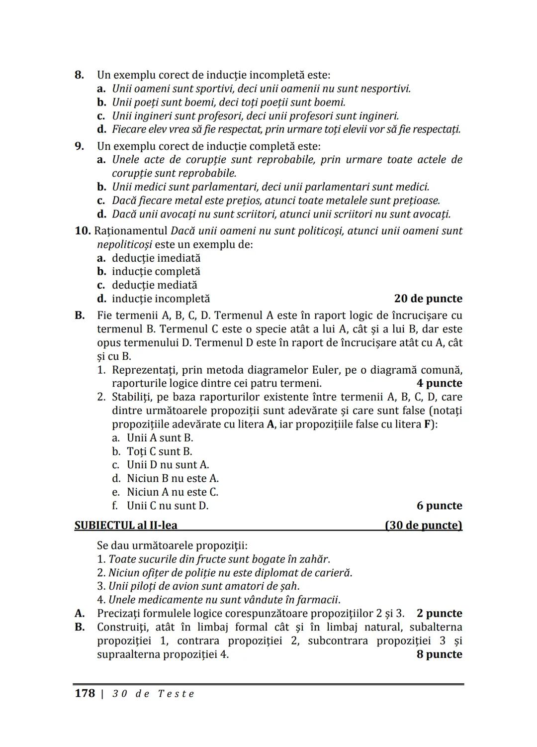 Florin IORGA
Marcel RUS
LOGICĂ, ARGUMENTARE
ȘI COMUNICARE
GHID COMPLET pentru Bacalaureat
➤ Sinteze teoretice
➤ 30 de teste
➤ Bareme şi rezo