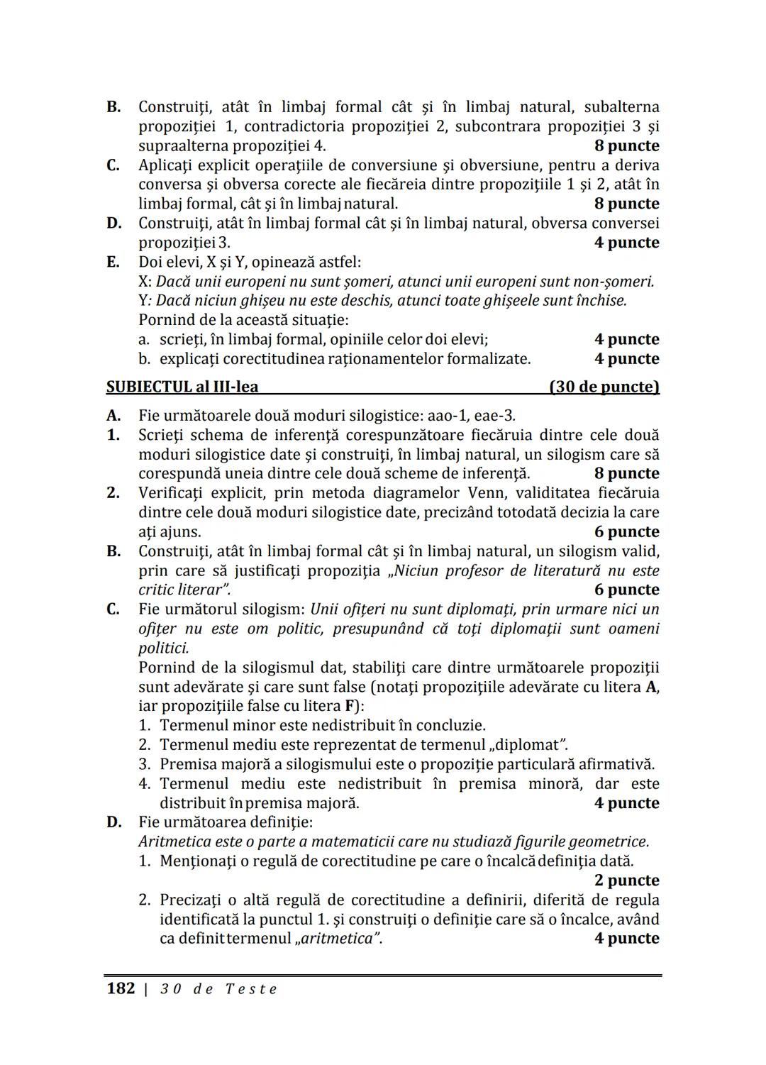 Florin IORGA
Marcel RUS
LOGICĂ, ARGUMENTARE
ȘI COMUNICARE
GHID COMPLET pentru Bacalaureat
➤ Sinteze teoretice
➤ 30 de teste
➤ Bareme şi rezo