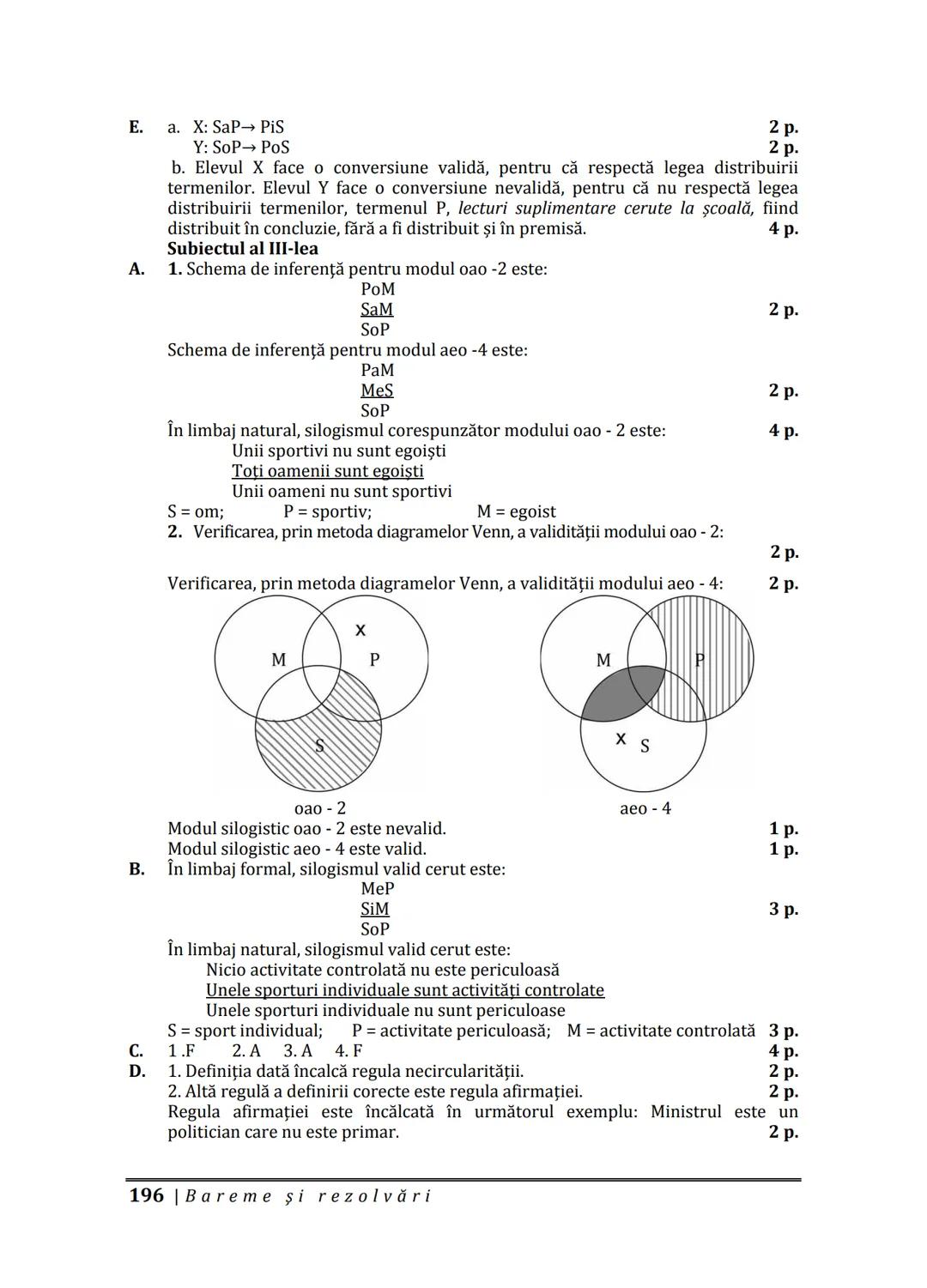 Florin IORGA
Marcel RUS
LOGICĂ, ARGUMENTARE
ȘI COMUNICARE
GHID COMPLET pentru Bacalaureat
➤ Sinteze teoretice
➤ 30 de teste
➤ Bareme şi rezo