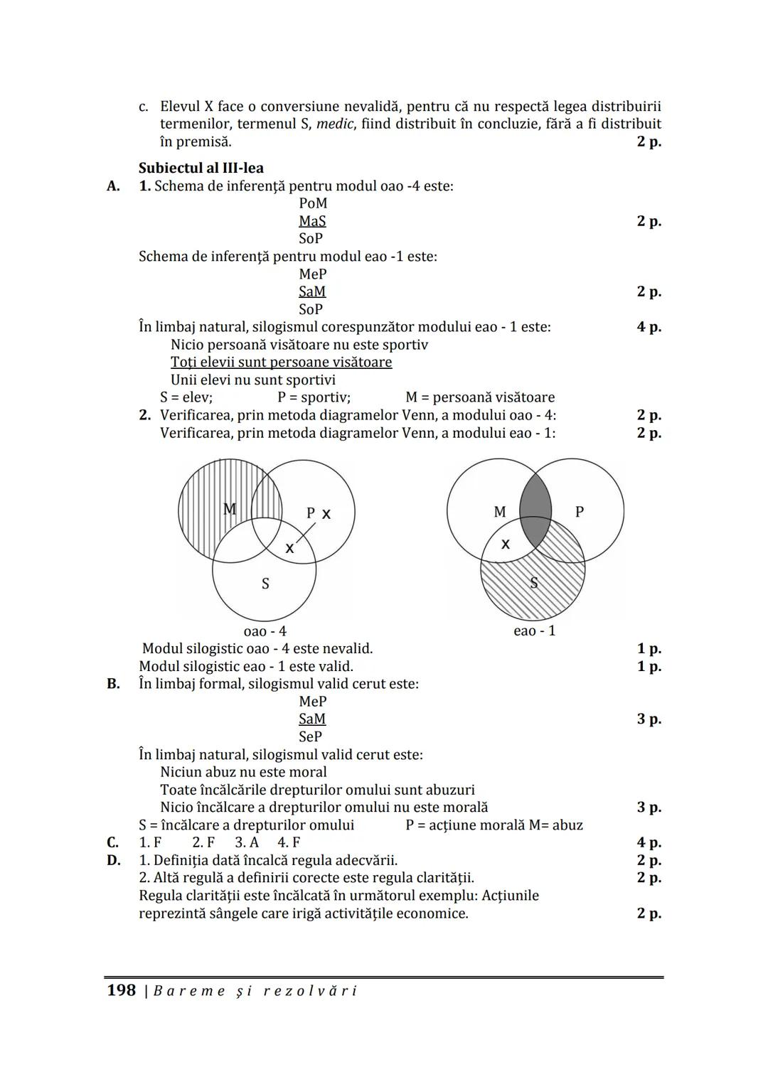 Florin IORGA
Marcel RUS
LOGICĂ, ARGUMENTARE
ȘI COMUNICARE
GHID COMPLET pentru Bacalaureat
➤ Sinteze teoretice
➤ 30 de teste
➤ Bareme şi rezo