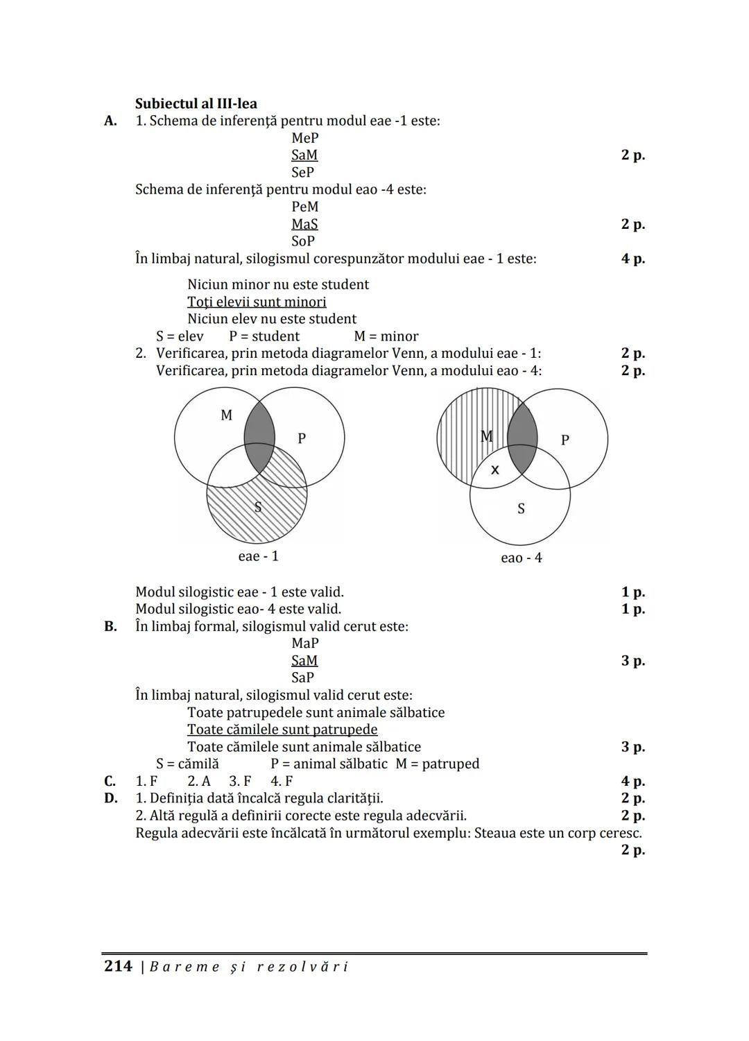 Florin IORGA
Marcel RUS
LOGICĂ, ARGUMENTARE
ȘI COMUNICARE
GHID COMPLET pentru Bacalaureat
➤ Sinteze teoretice
➤ 30 de teste
➤ Bareme şi rezo