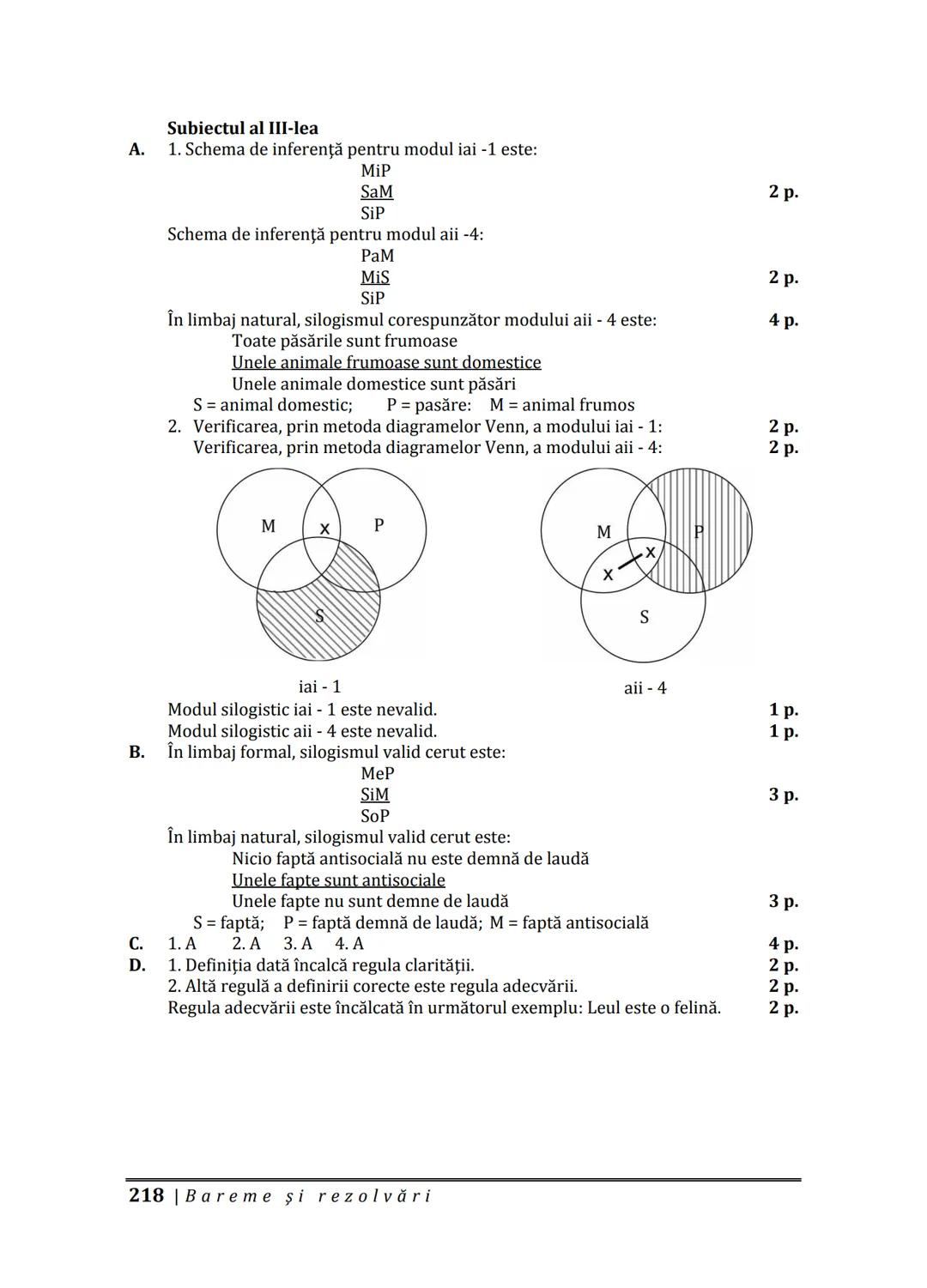Florin IORGA
Marcel RUS
LOGICĂ, ARGUMENTARE
ȘI COMUNICARE
GHID COMPLET pentru Bacalaureat
➤ Sinteze teoretice
➤ 30 de teste
➤ Bareme şi rezo