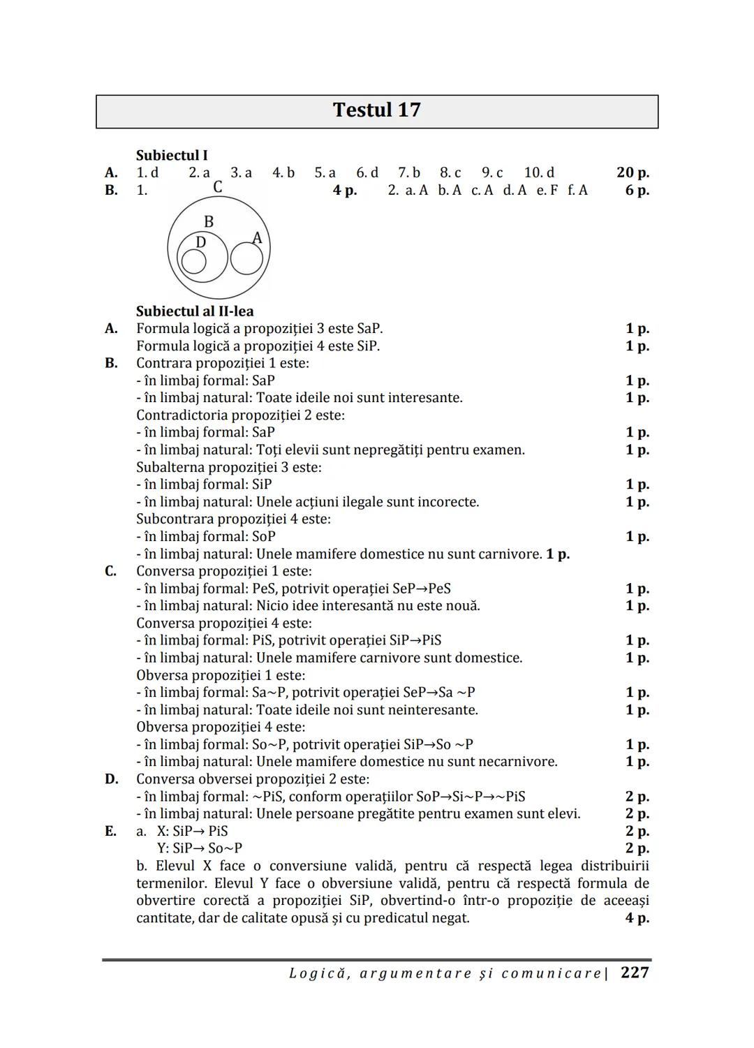 Florin IORGA
Marcel RUS
LOGICĂ, ARGUMENTARE
ȘI COMUNICARE
GHID COMPLET pentru Bacalaureat
➤ Sinteze teoretice
➤ 30 de teste
➤ Bareme şi rezo
