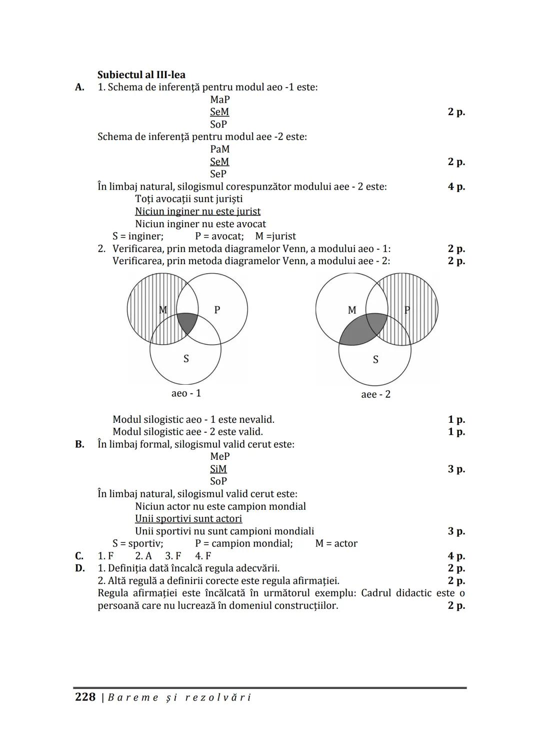 Florin IORGA
Marcel RUS
LOGICĂ, ARGUMENTARE
ȘI COMUNICARE
GHID COMPLET pentru Bacalaureat
➤ Sinteze teoretice
➤ 30 de teste
➤ Bareme şi rezo