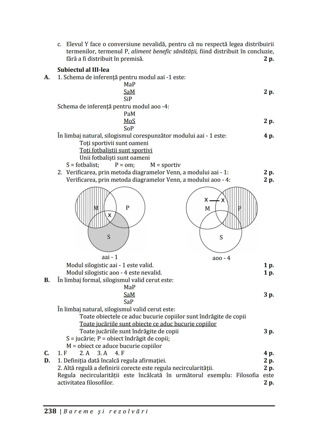 Florin IORGA
Marcel RUS
LOGICĂ, ARGUMENTARE
ȘI COMUNICARE
GHID COMPLET pentru Bacalaureat
➤ Sinteze teoretice
➤ 30 de teste
➤ Bareme şi rezo