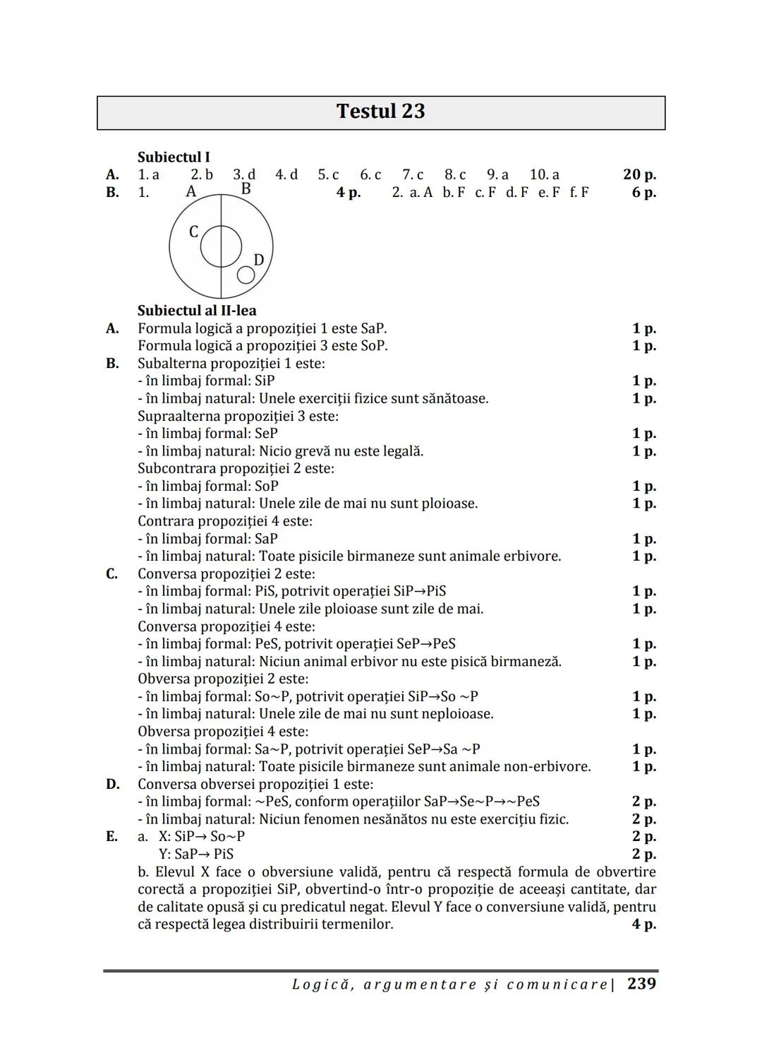 Florin IORGA
Marcel RUS
LOGICĂ, ARGUMENTARE
ȘI COMUNICARE
GHID COMPLET pentru Bacalaureat
➤ Sinteze teoretice
➤ 30 de teste
➤ Bareme şi rezo