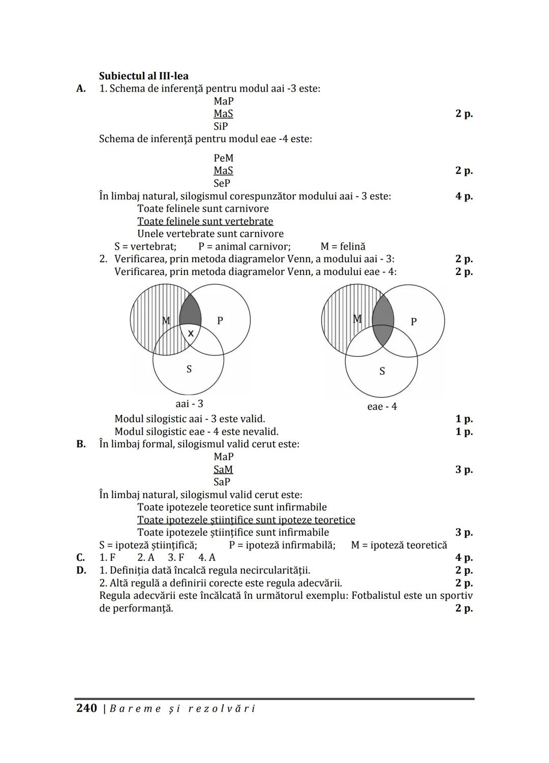 Florin IORGA
Marcel RUS
LOGICĂ, ARGUMENTARE
ȘI COMUNICARE
GHID COMPLET pentru Bacalaureat
➤ Sinteze teoretice
➤ 30 de teste
➤ Bareme şi rezo