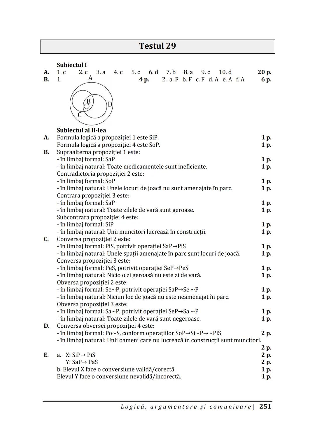 Florin IORGA
Marcel RUS
LOGICĂ, ARGUMENTARE
ȘI COMUNICARE
GHID COMPLET pentru Bacalaureat
➤ Sinteze teoretice
➤ 30 de teste
➤ Bareme şi rezo