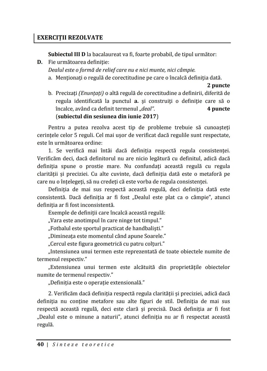Florin IORGA
Marcel RUS
LOGICĂ, ARGUMENTARE
ȘI COMUNICARE
GHID COMPLET pentru Bacalaureat
➤ Sinteze teoretice
➤ 30 de teste
➤ Bareme şi rezo