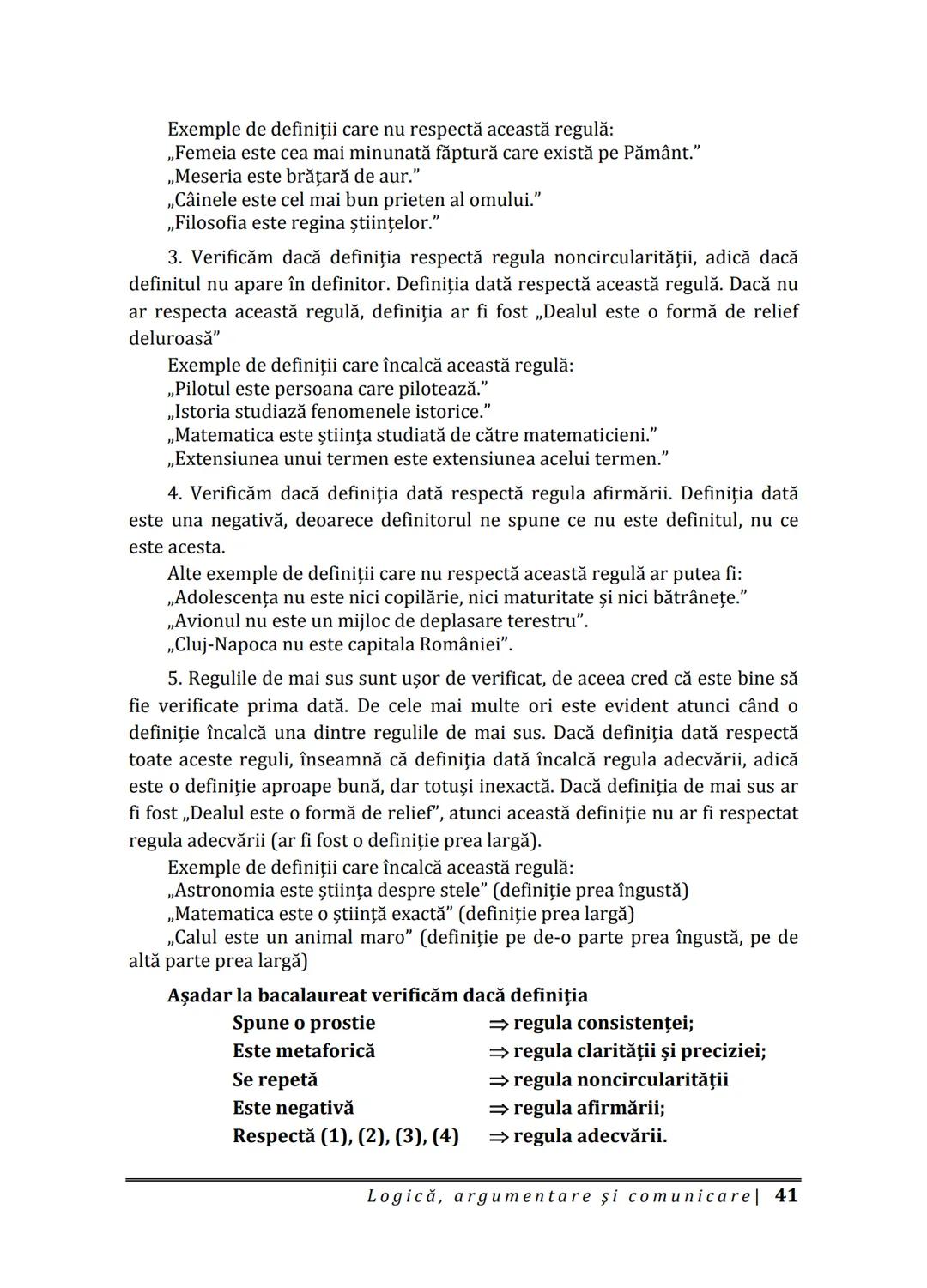 Florin IORGA
Marcel RUS
LOGICĂ, ARGUMENTARE
ȘI COMUNICARE
GHID COMPLET pentru Bacalaureat
➤ Sinteze teoretice
➤ 30 de teste
➤ Bareme şi rezo