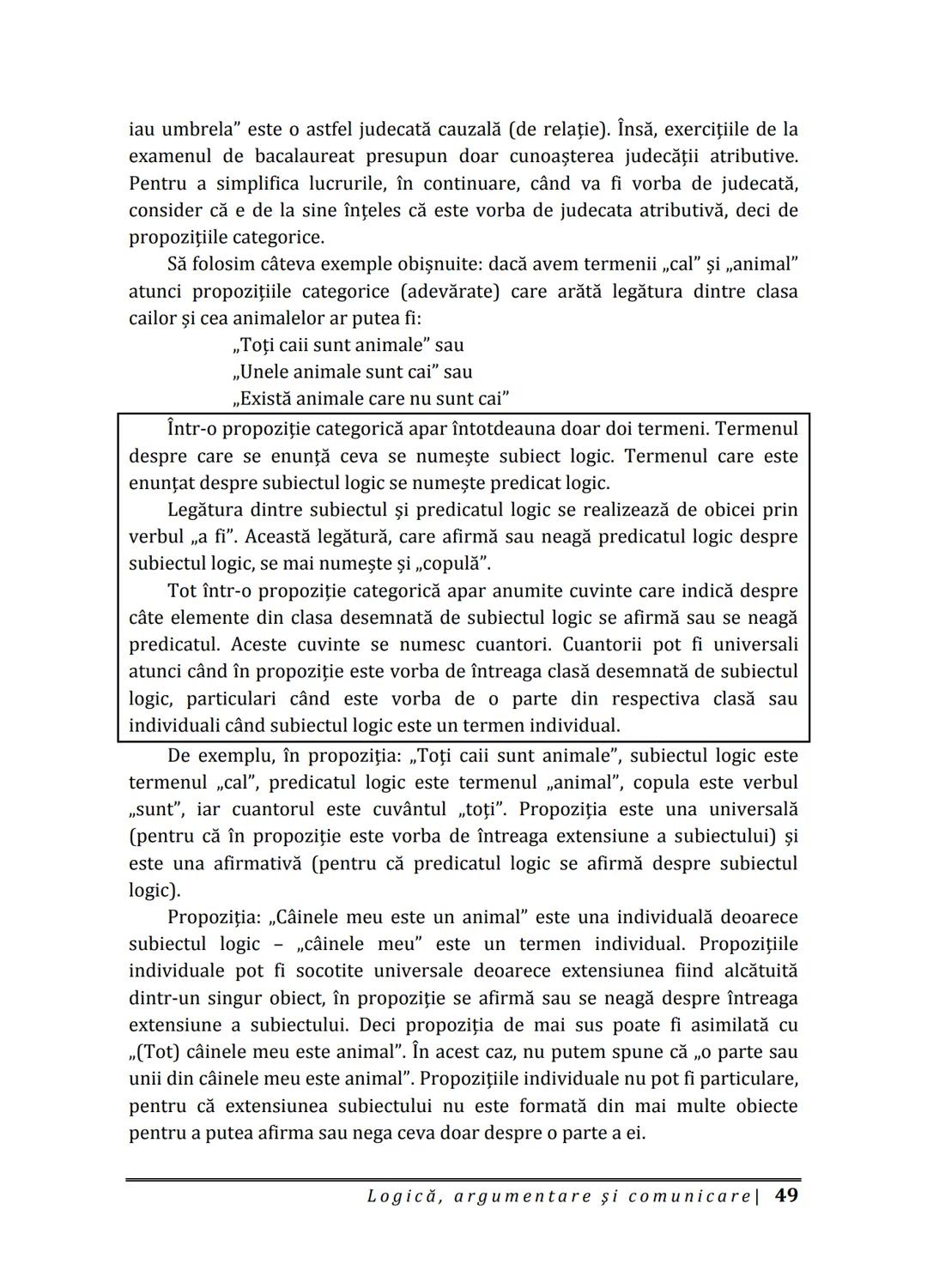 Florin IORGA
Marcel RUS
LOGICĂ, ARGUMENTARE
ȘI COMUNICARE
GHID COMPLET pentru Bacalaureat
➤ Sinteze teoretice
➤ 30 de teste
➤ Bareme şi rezo