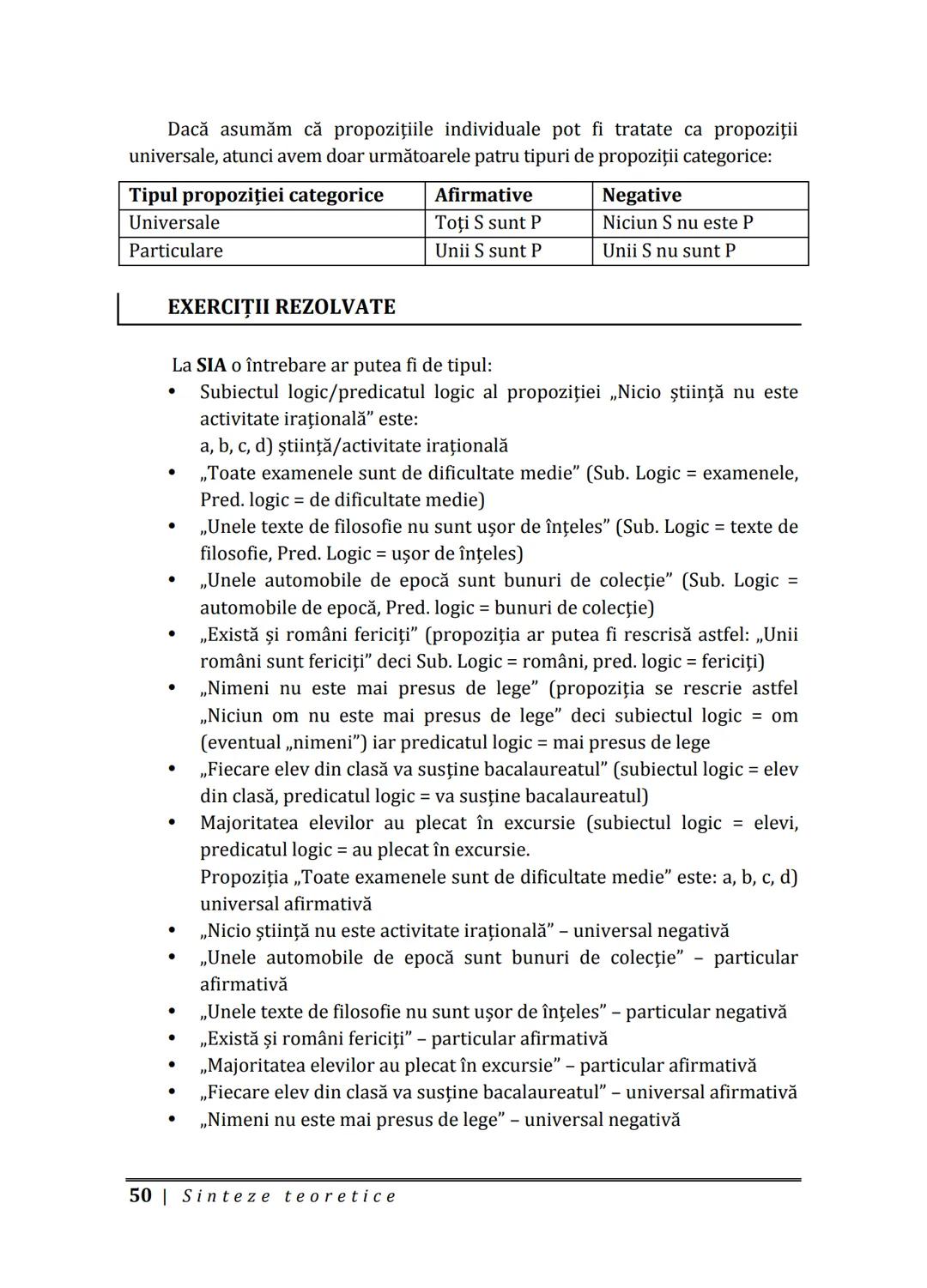 Florin IORGA
Marcel RUS
LOGICĂ, ARGUMENTARE
ȘI COMUNICARE
GHID COMPLET pentru Bacalaureat
➤ Sinteze teoretice
➤ 30 de teste
➤ Bareme şi rezo