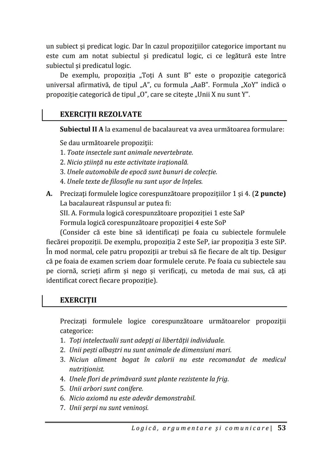 Florin IORGA
Marcel RUS
LOGICĂ, ARGUMENTARE
ȘI COMUNICARE
GHID COMPLET pentru Bacalaureat
➤ Sinteze teoretice
➤ 30 de teste
➤ Bareme şi rezo