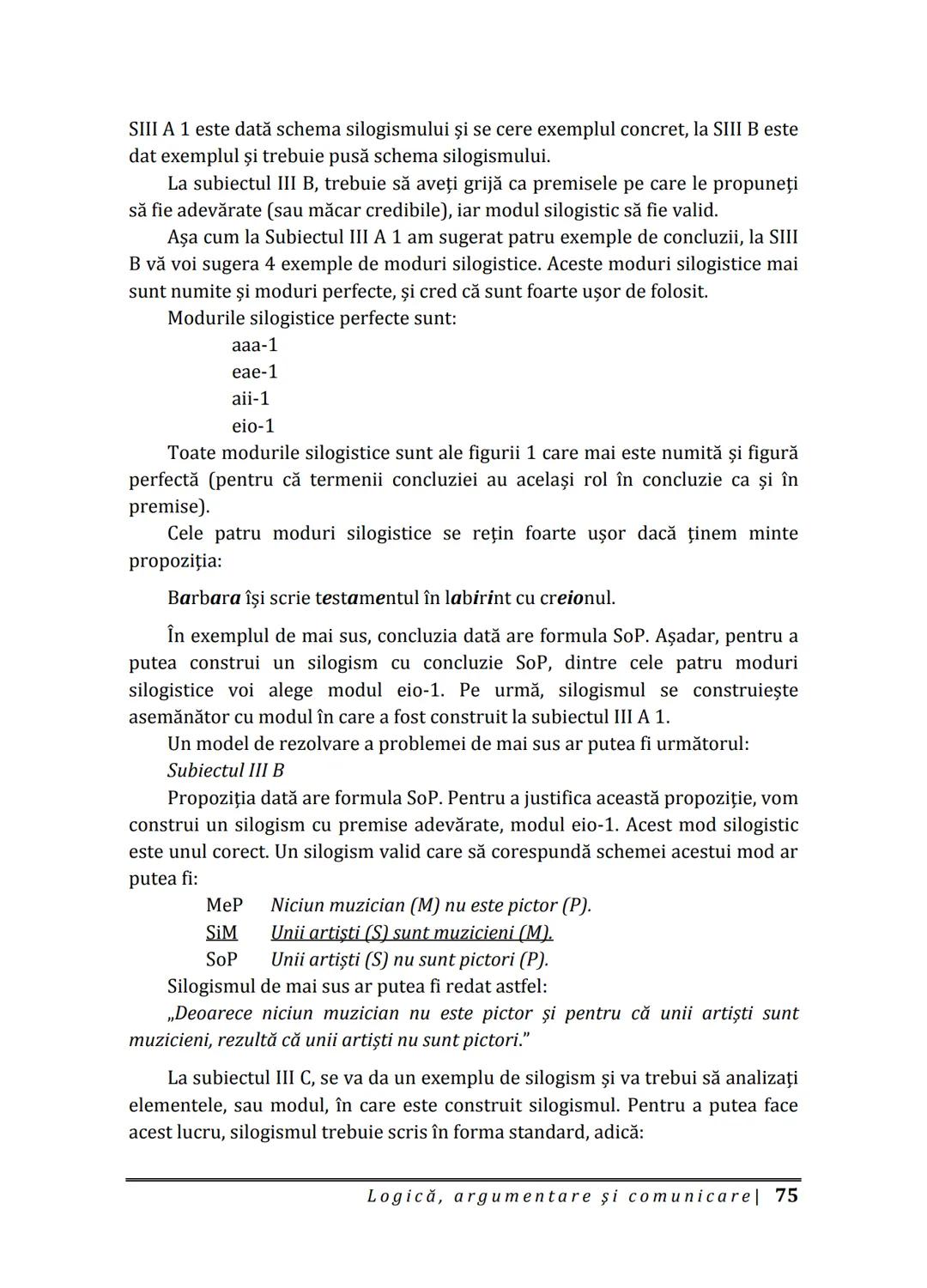 Florin IORGA
Marcel RUS
LOGICĂ, ARGUMENTARE
ȘI COMUNICARE
GHID COMPLET pentru Bacalaureat
➤ Sinteze teoretice
➤ 30 de teste
➤ Bareme şi rezo