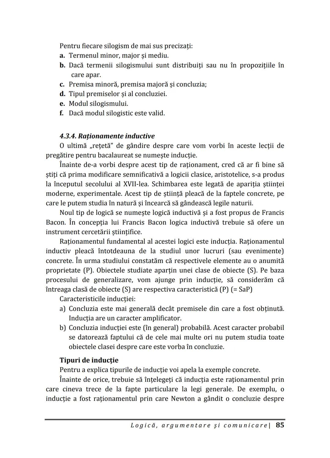 Florin IORGA
Marcel RUS
LOGICĂ, ARGUMENTARE
ȘI COMUNICARE
GHID COMPLET pentru Bacalaureat
➤ Sinteze teoretice
➤ 30 de teste
➤ Bareme şi rezo
