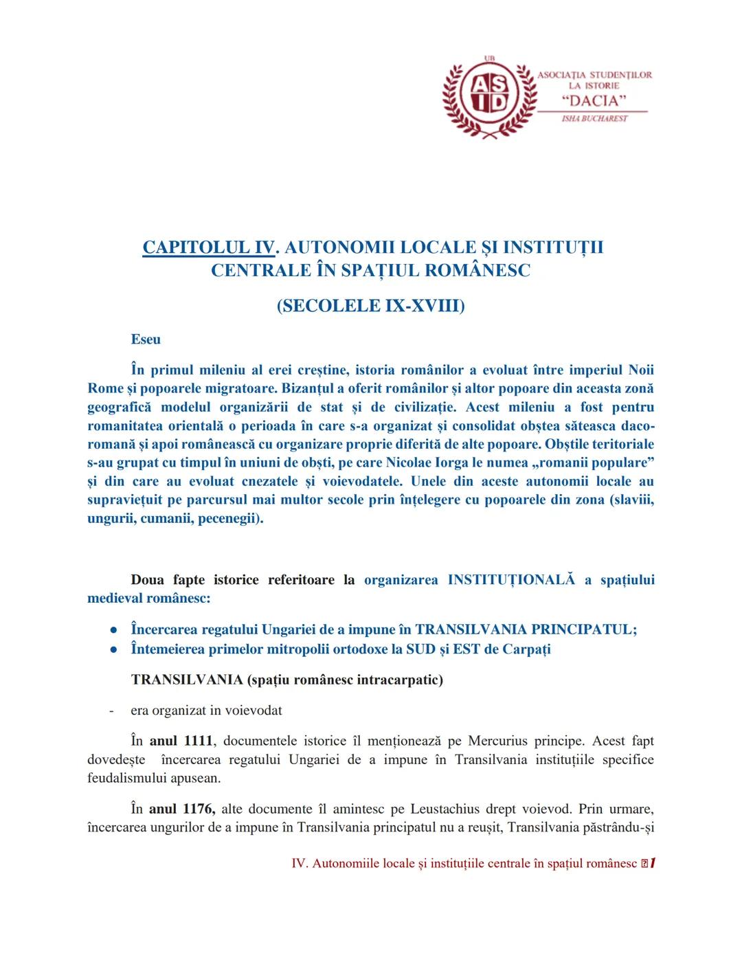 Autonomii locale si institutii centrale