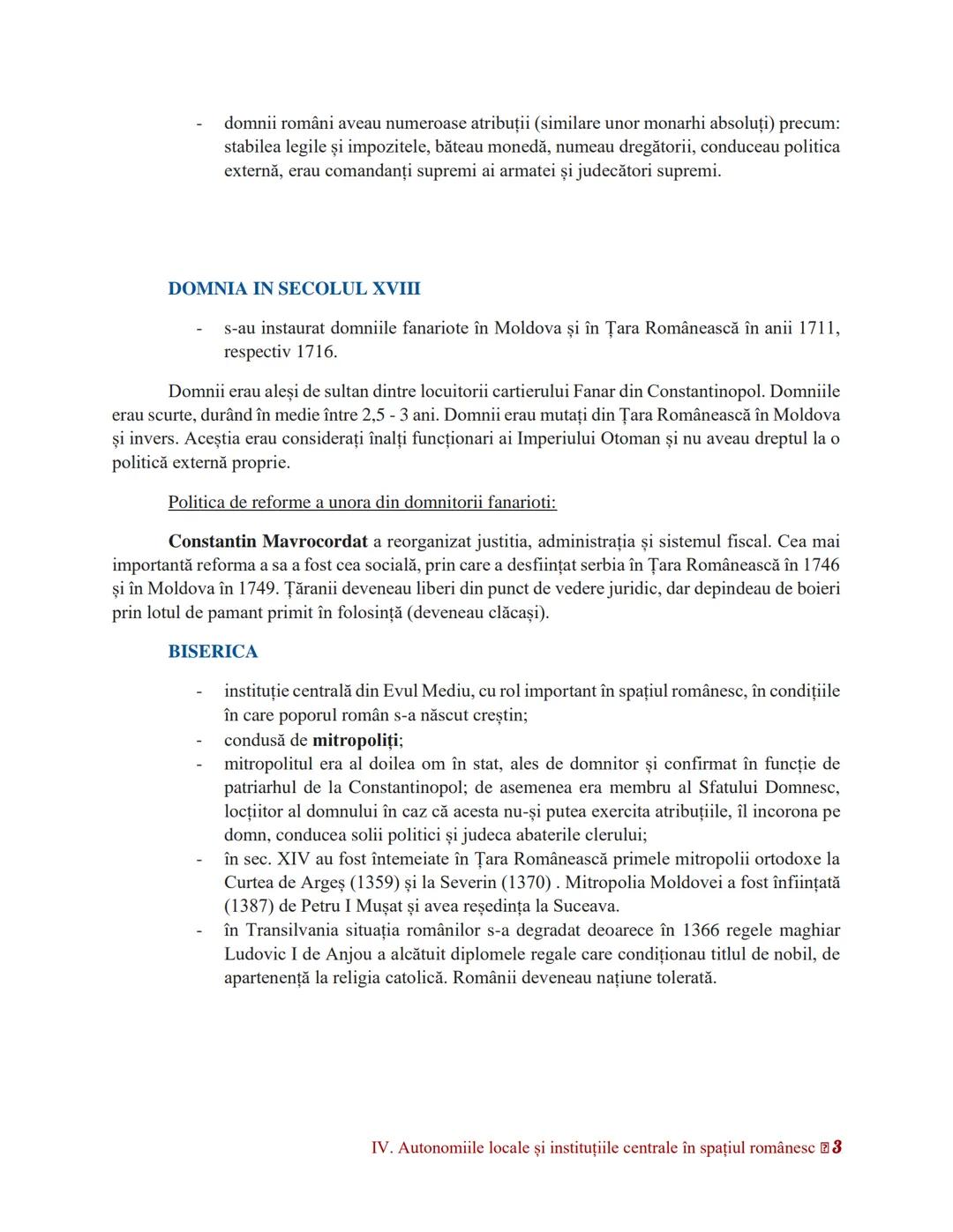 AS
ID
ASOCIAŢIA STUDENŢILOR
LA ISTORIE
"DACIA"
ISHA BUCHAREST
CAPITOLUL IV. AUTONOMII LOCALE ȘI INSTITUȚII
CENTRALE ÎN SPAȚIUL ROMÂNESC
(SE