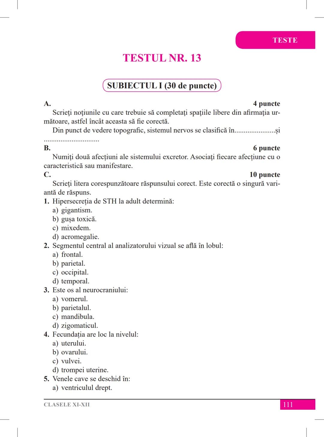 Mariana Drumea
Ramona A. Morar
Ramona O. Morar
BIOLOGIE – ANATOMIE ȘI
FIZIOLOGIE UMANĂ, GENETICĂ
ȘI ECOLOGIE UMANĂ
Ghid de pregătire
pentru