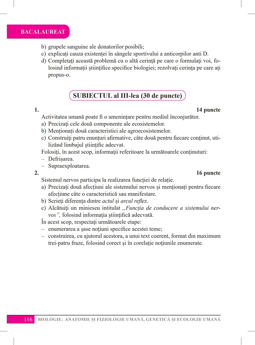Mariana Drumea
Ramona A. Morar
Ramona O. Morar
BIOLOGIE – ANATOMIE ȘI
FIZIOLOGIE UMANĂ, GENETICĂ
ȘI ECOLOGIE UMANĂ
Ghid de pregătire
pentru