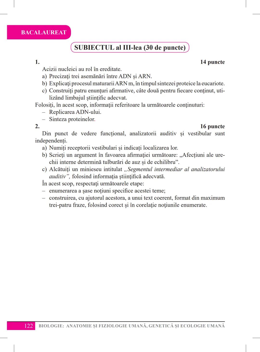 Mariana Drumea
Ramona A. Morar
Ramona O. Morar
BIOLOGIE – ANATOMIE ȘI
FIZIOLOGIE UMANĂ, GENETICĂ
ȘI ECOLOGIE UMANĂ
Ghid de pregătire
pentru