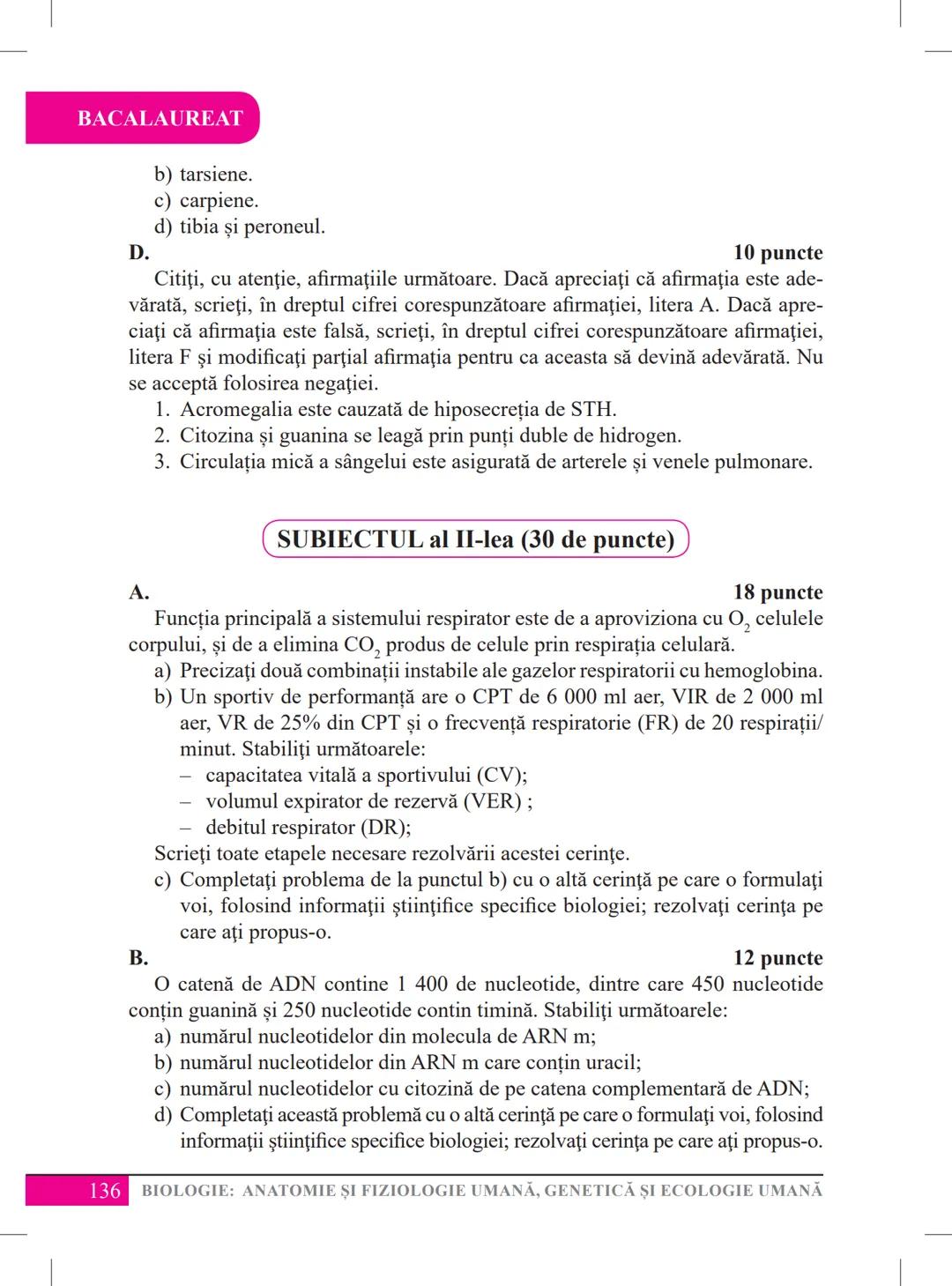 Mariana Drumea
Ramona A. Morar
Ramona O. Morar
BIOLOGIE – ANATOMIE ȘI
FIZIOLOGIE UMANĂ, GENETICĂ
ȘI ECOLOGIE UMANĂ
Ghid de pregătire
pentru